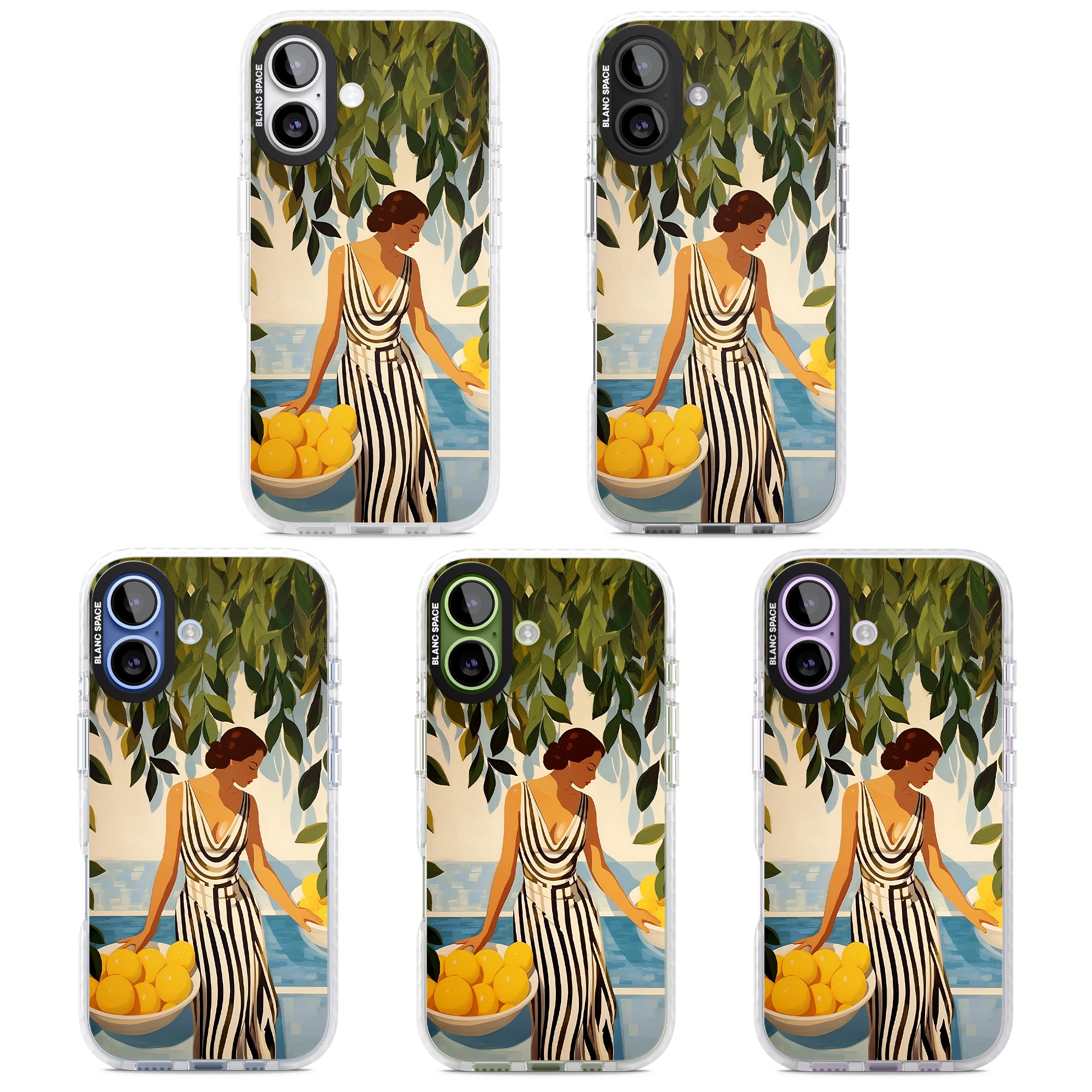 Lemon Picking iPhone 17 Impact Clear Phone Case APT Impact Protection