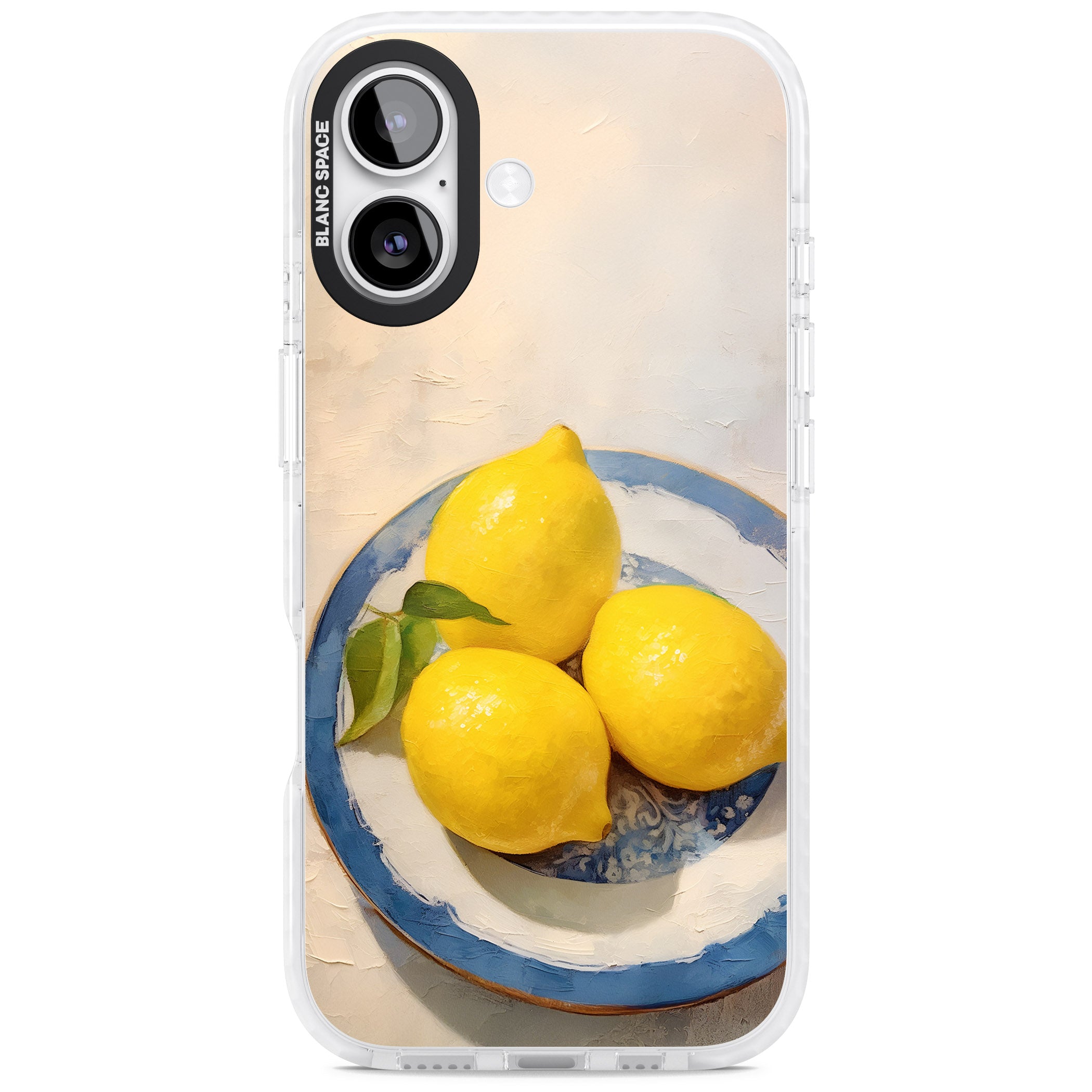 Lemons on Porcelain iPhone 17 Impact Clear Phone Case