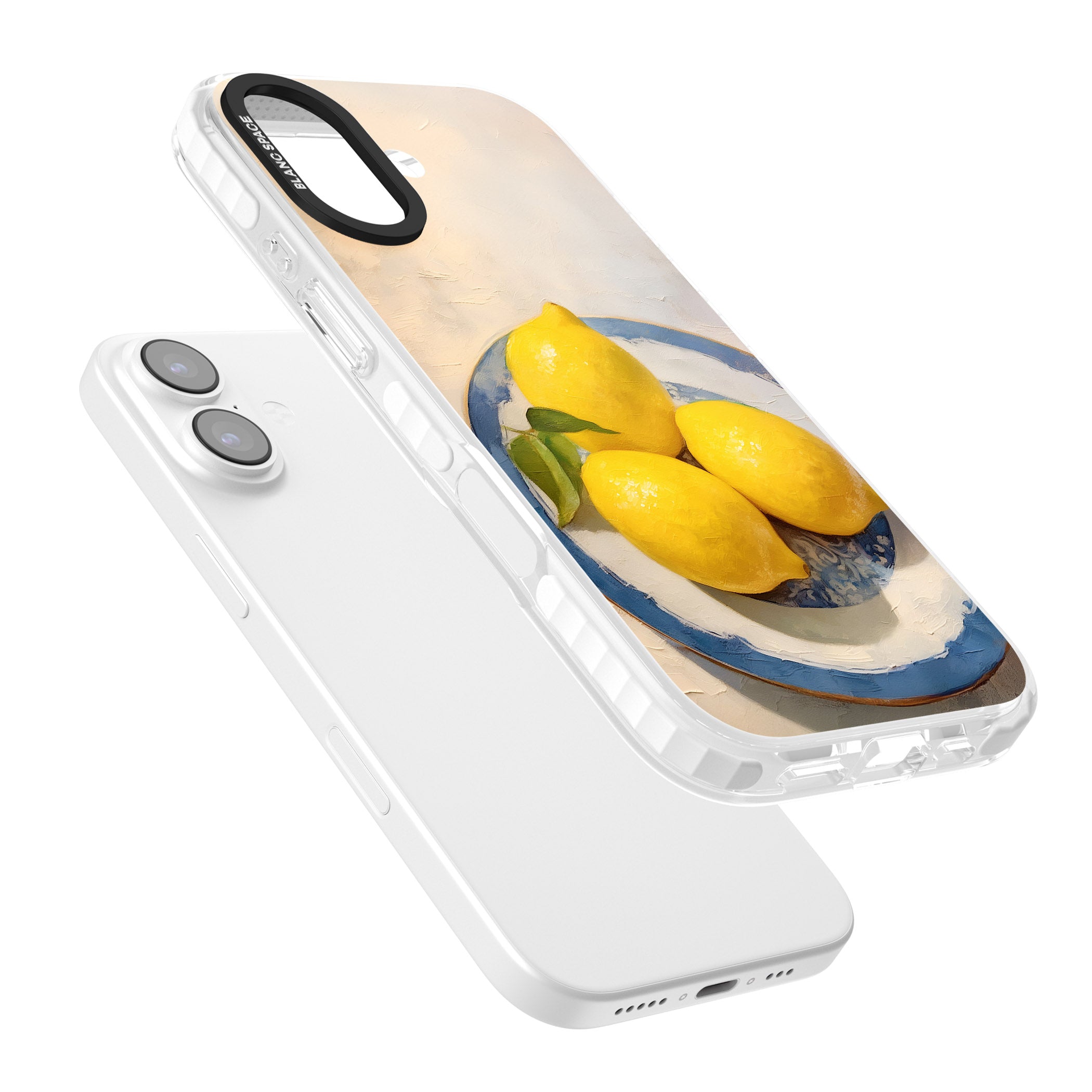 Lemons on Porcelain iPhone 17 Impact Clear Phone Case Colours