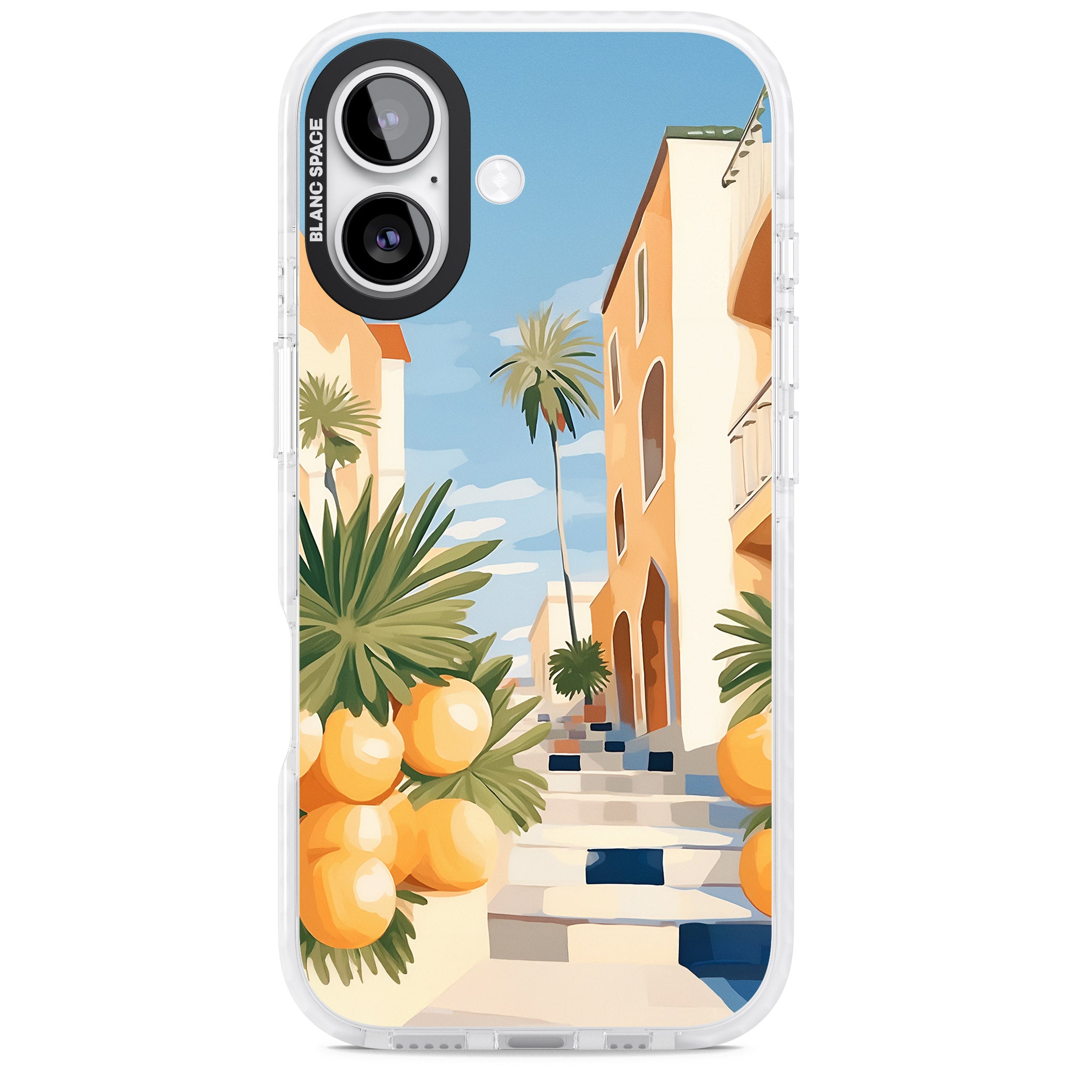Mediterranean Village iPhone 17 Impact Clear Phone Case