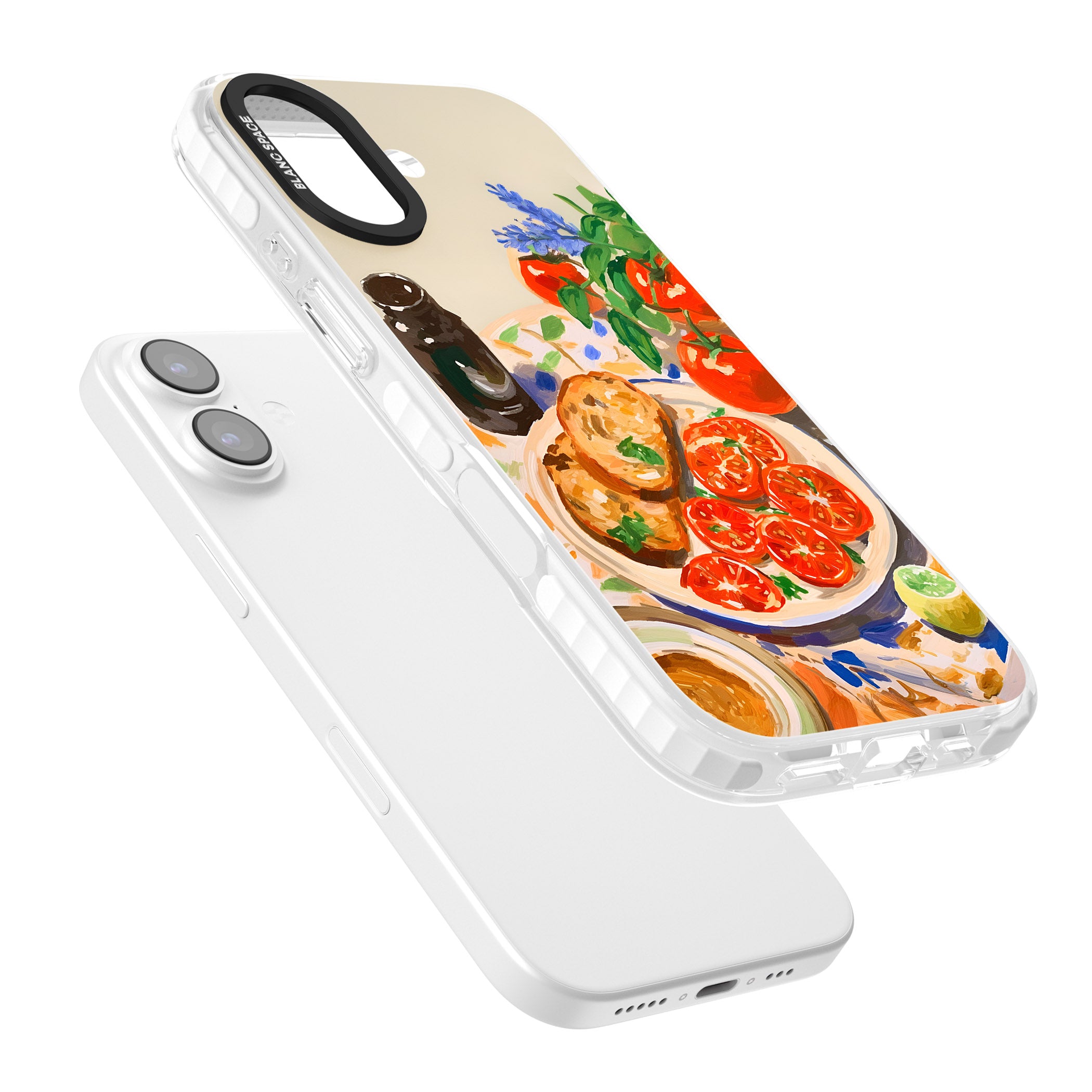 Bruschetta & Tomatoes iPhone 17 Impact Clear Phone Case Colours