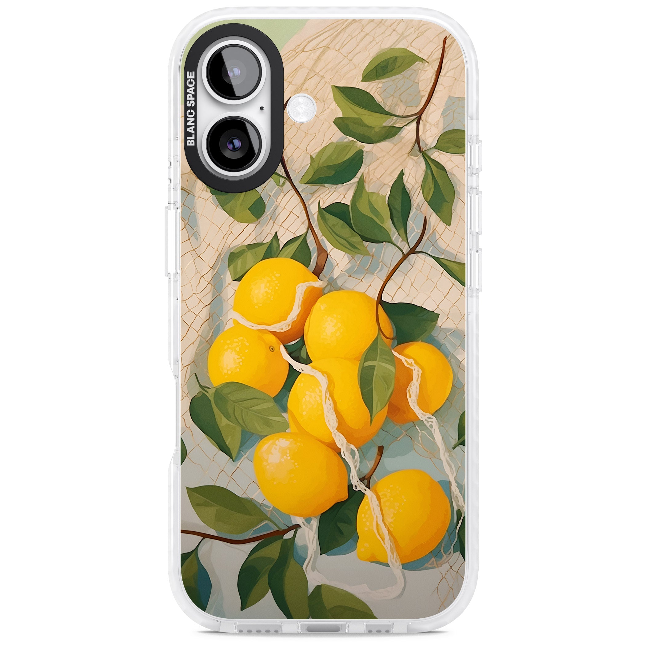 Lemon Vines iPhone 17 Impact Clear Phone Case