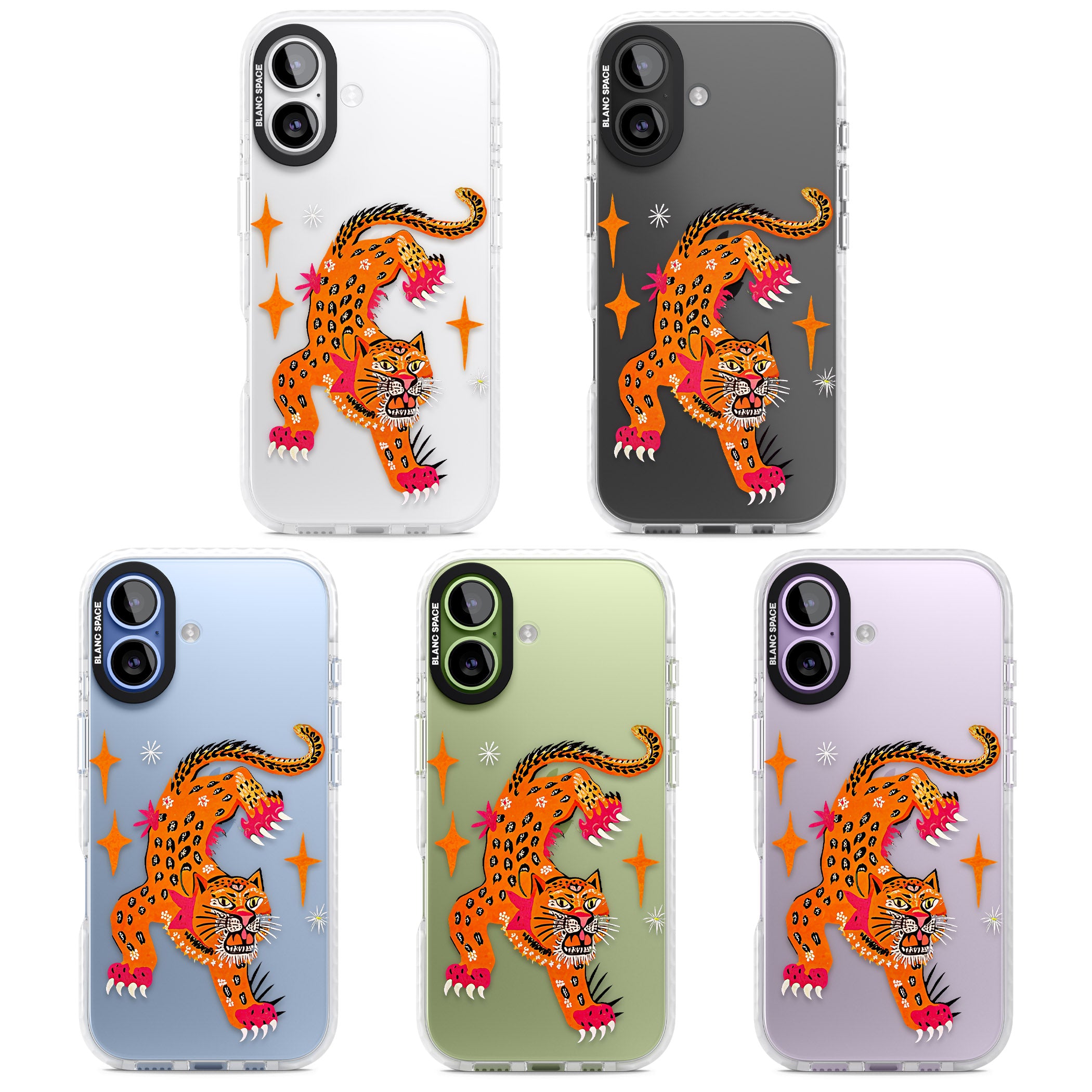 Fierce Jaguar Clear iPhone 17 Impact Clear Phone Case APT Impact Protection