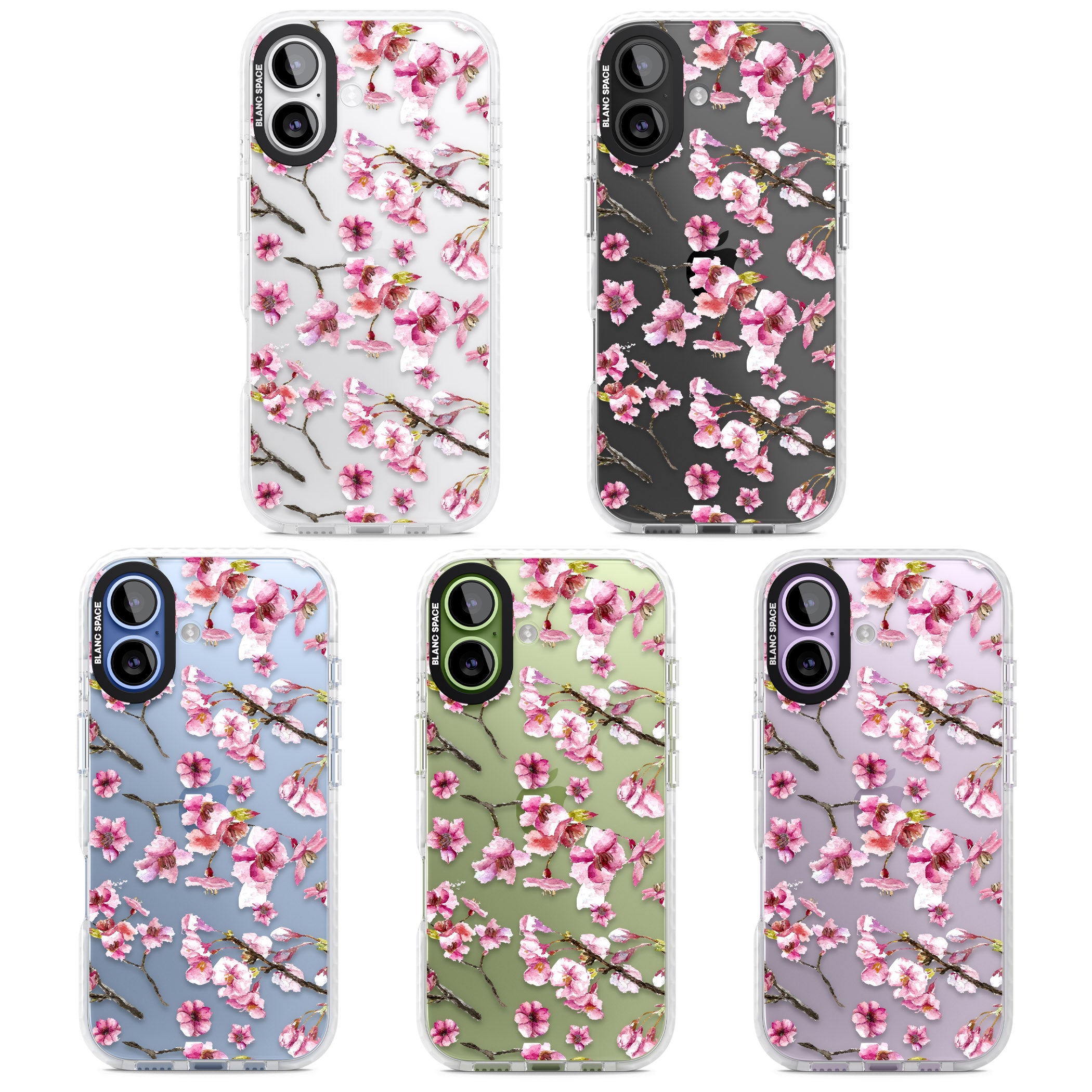 Sakura Bloom iPhone 17 Impact Clear Phone Case APT Impact Protection