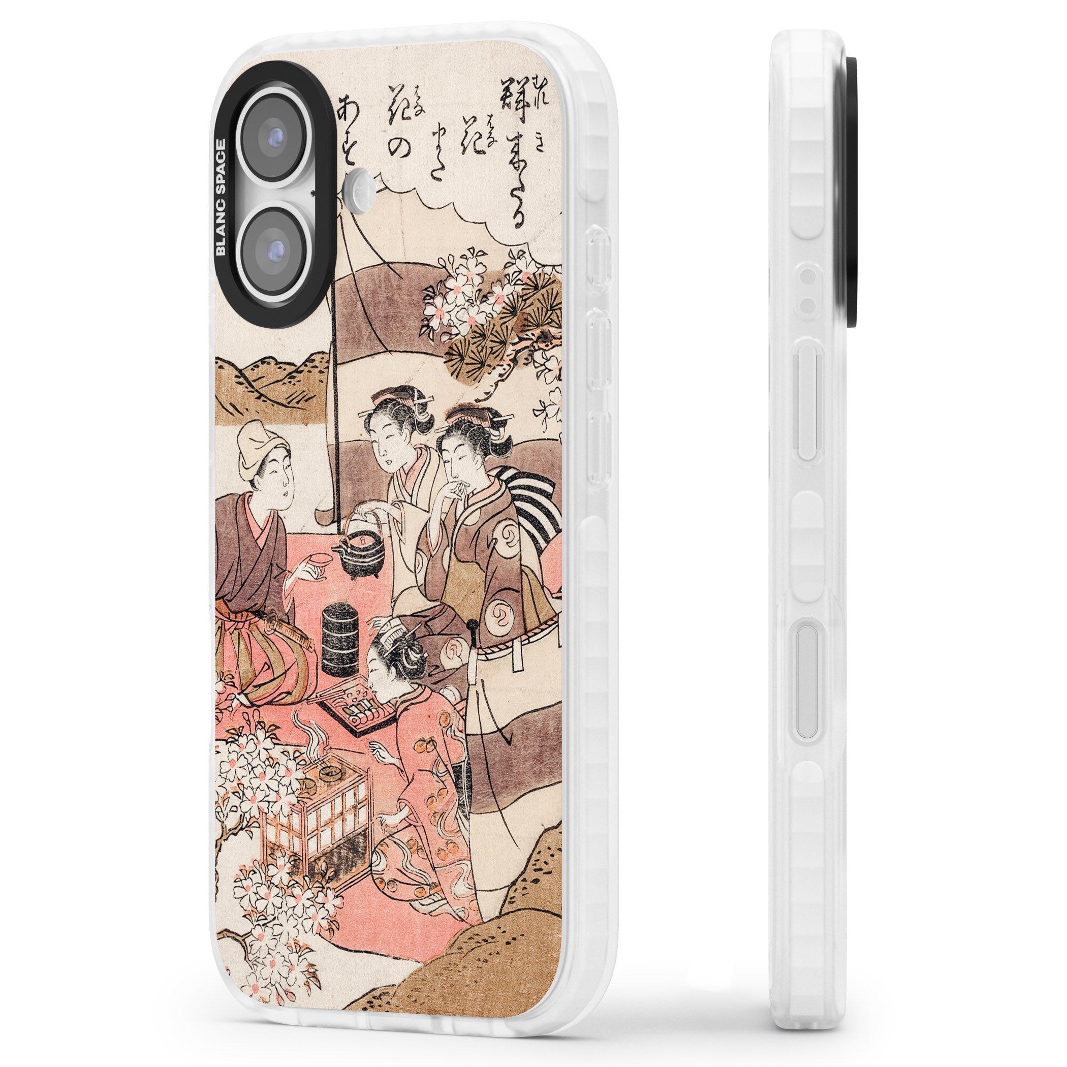 Japanese Afternoon Tea iPhone 17 Impact Clear Phone Case Side Profile