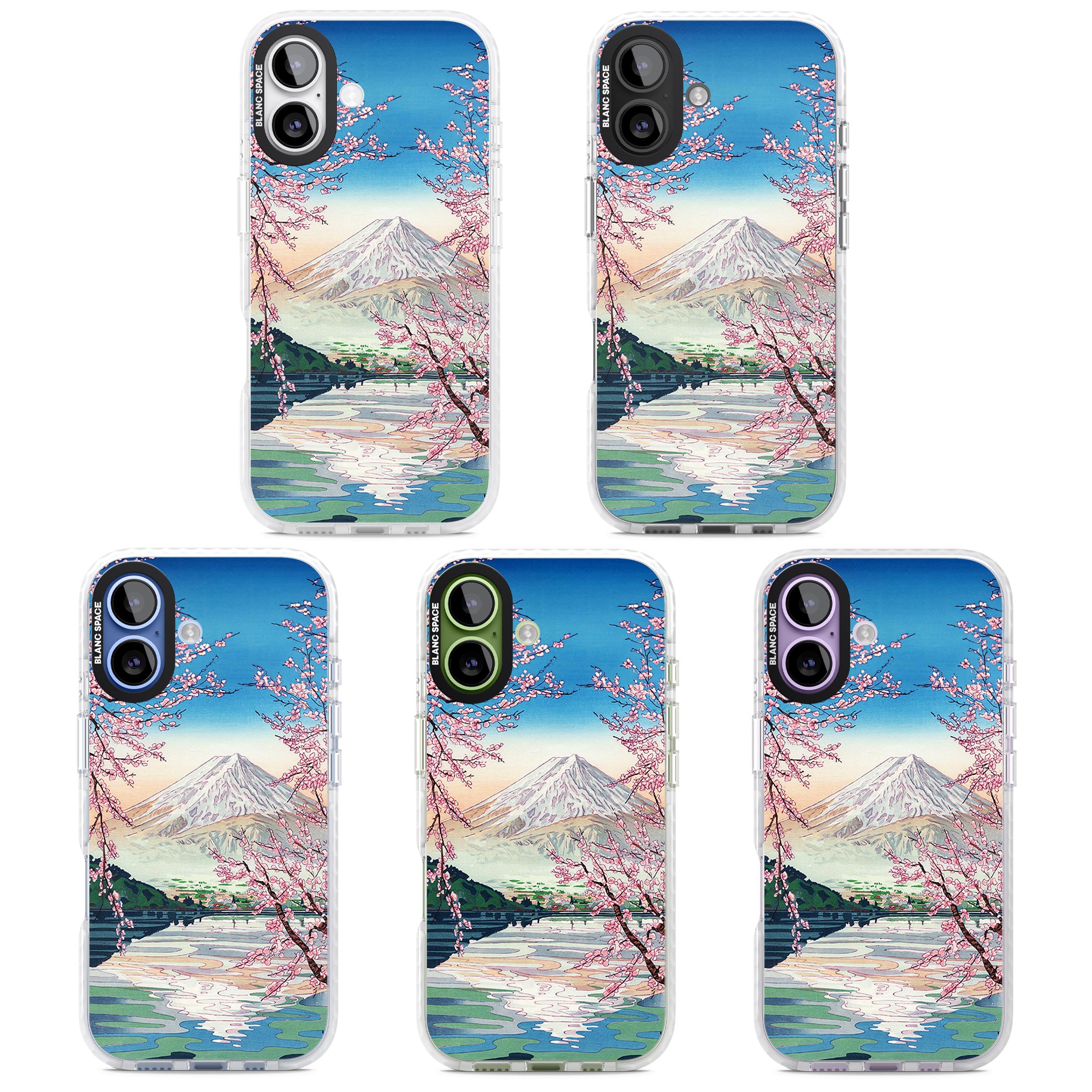 Mt Fuji From Lake Kawaguchi iPhone 17 Impact Clear Phone Case APT Impact Protection