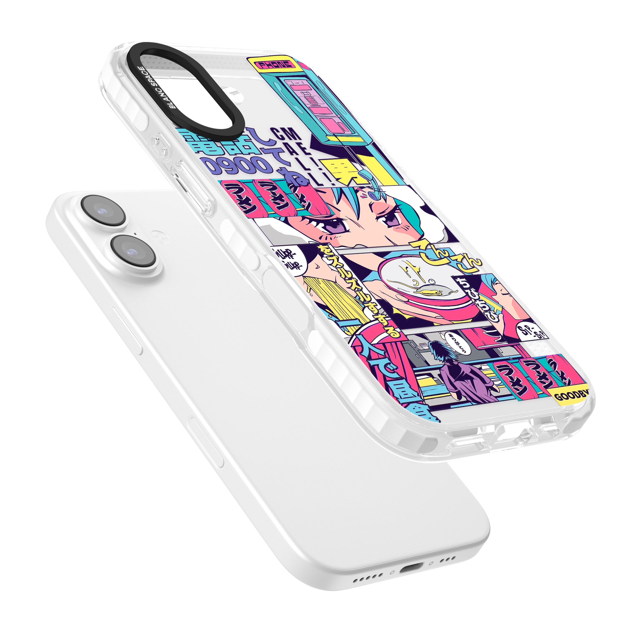 Vibrant Anime Comic iPhone 17 Impact Clear Phone Case Colours