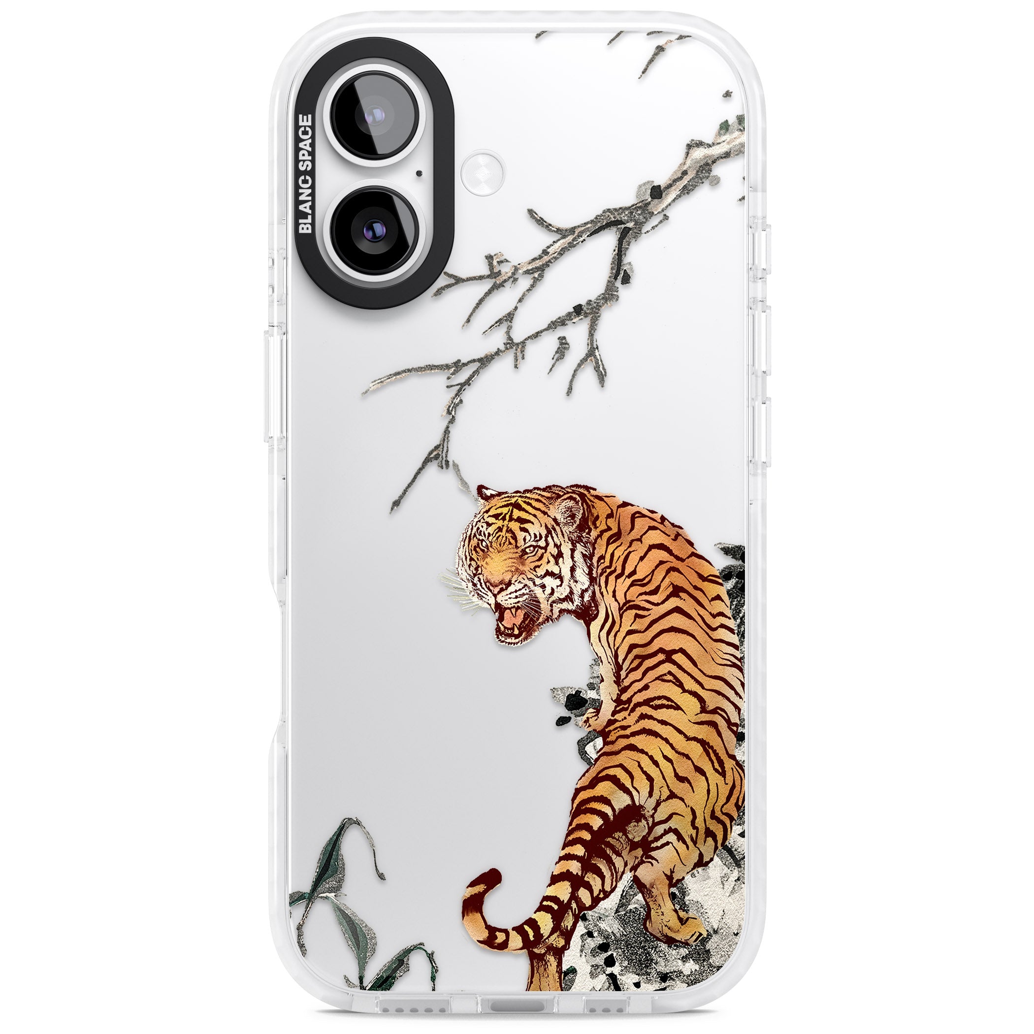Roaring Tiger iPhone 17 Impact Clear Phone Case