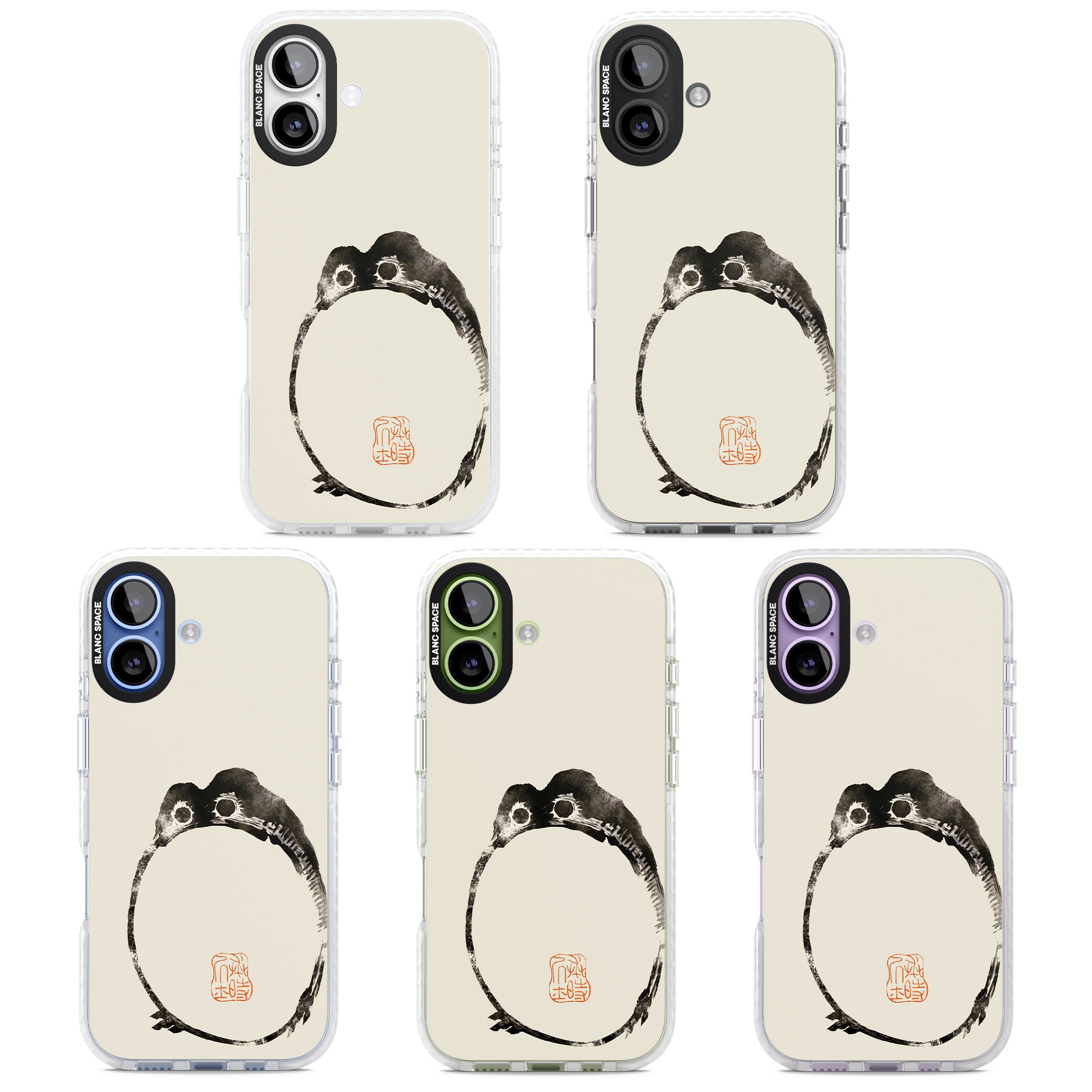 Matsumoto Hoji Round Frog iPhone 17 Impact Clear Phone Case APT Impact Protection