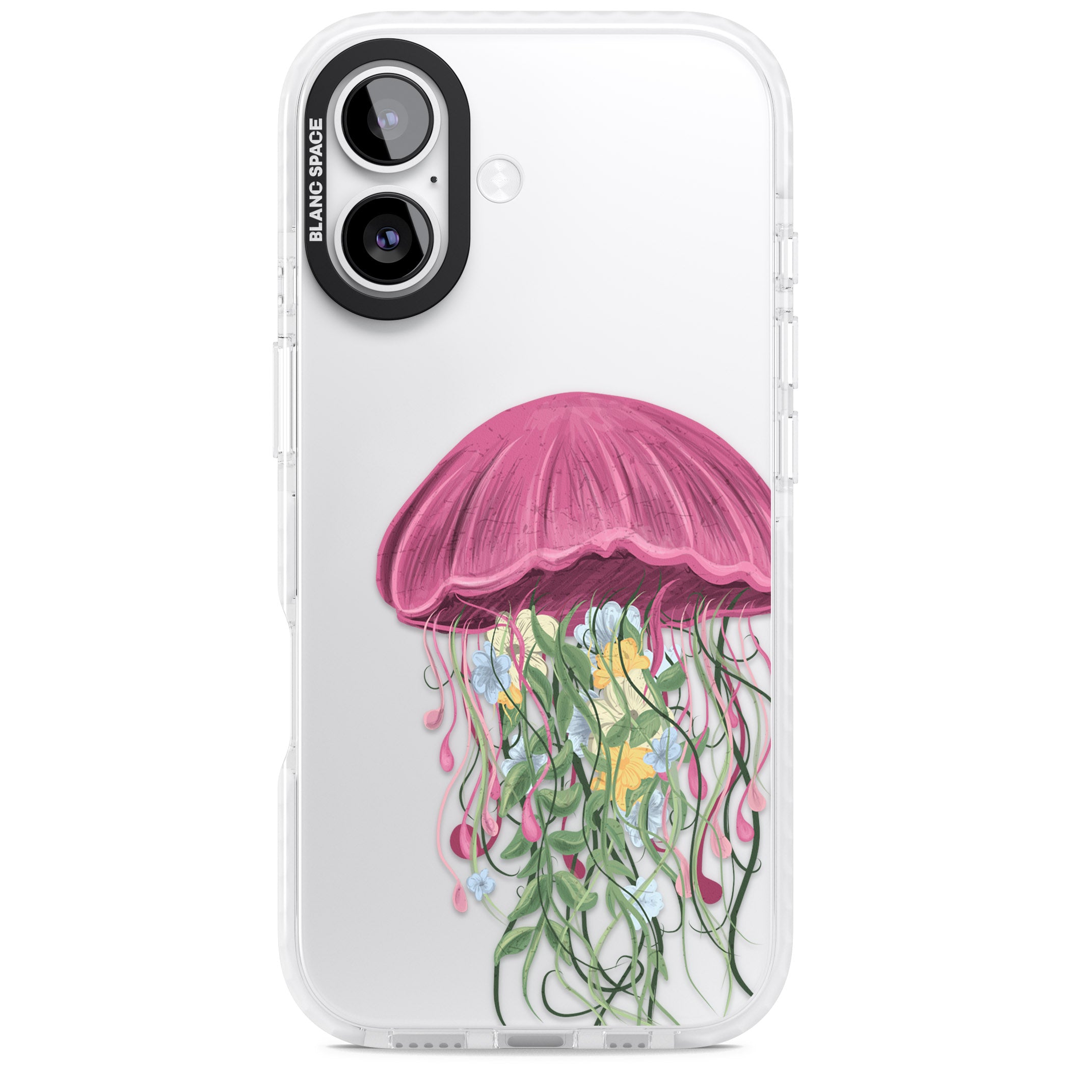 Botanical Jellyfish iPhone 17 Impact Clear Phone Case