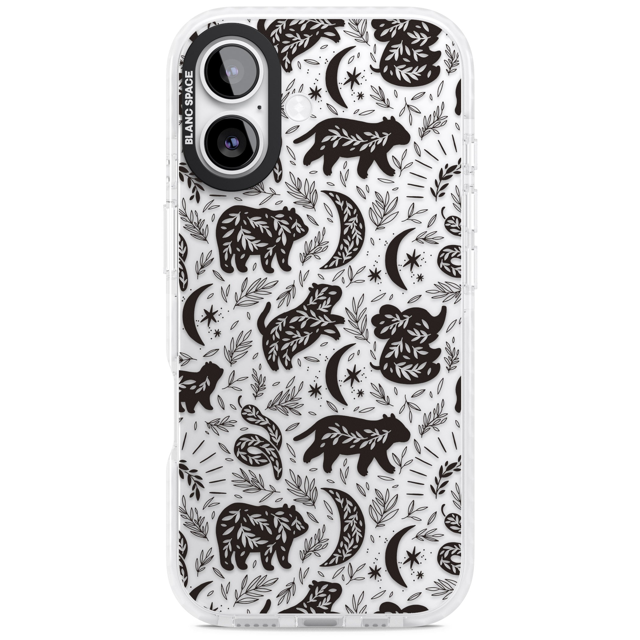 Midnight Forest Animals iPhone 17 Impact Clear Phone Case