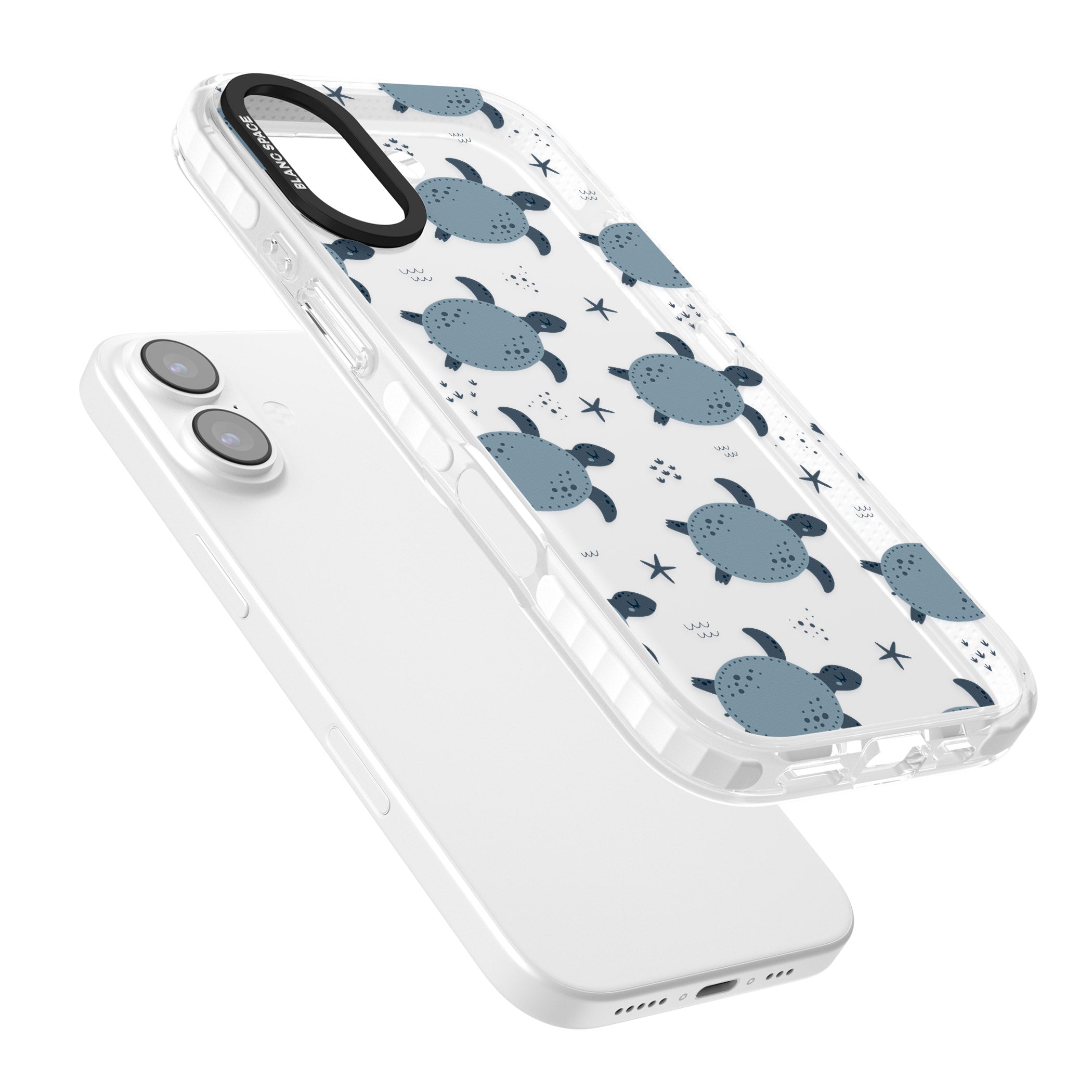 Under The Sea Patterns Sea Turtles (Clear) iPhone 17 Impact Clear Phone Case Colours