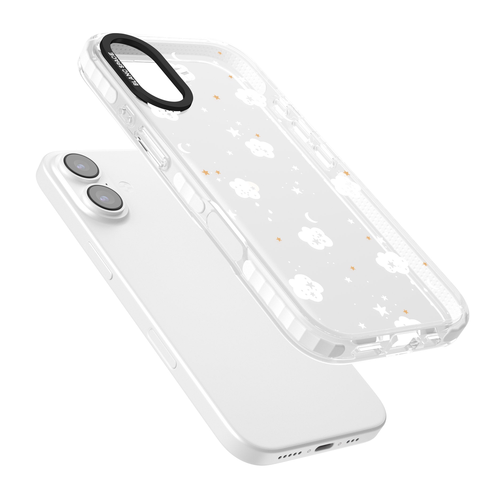 Starry Night Cloud iPhone 17 Impact Clear Phone Case Colours