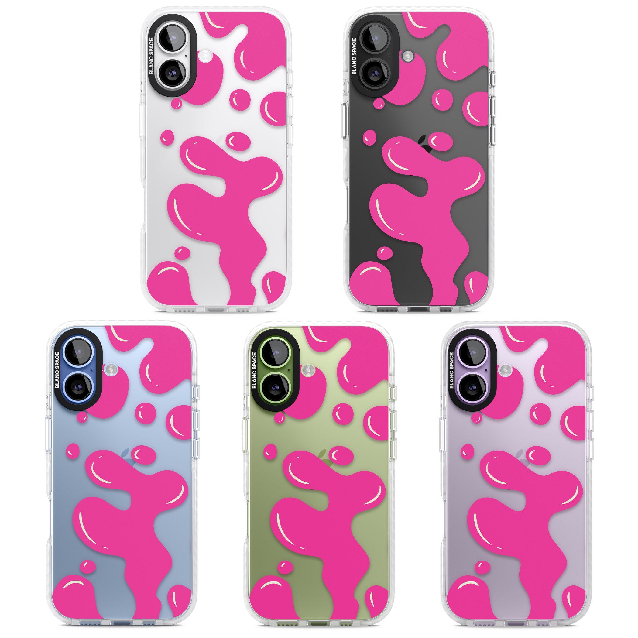 Pink Lava Lamp iPhone 17 Impact Clear Phone Case APT Impact Protection