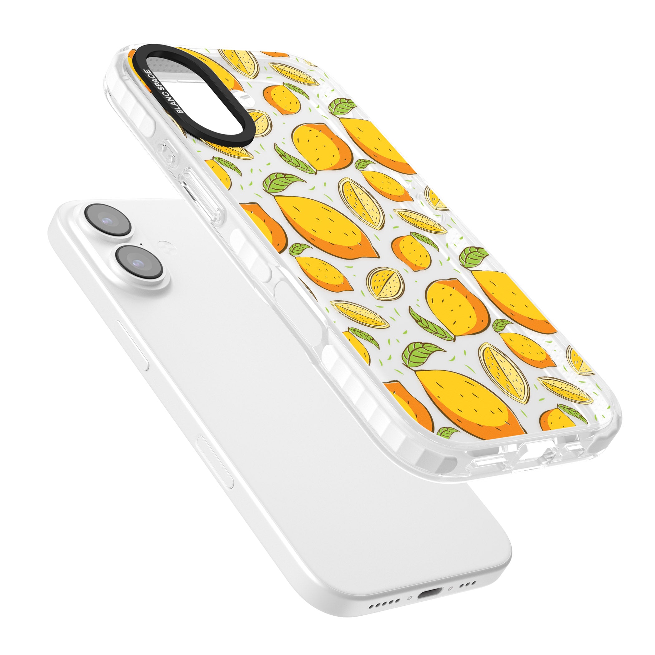 Lemon Pattern iPhone 17 Impact Clear Phone Case Colours