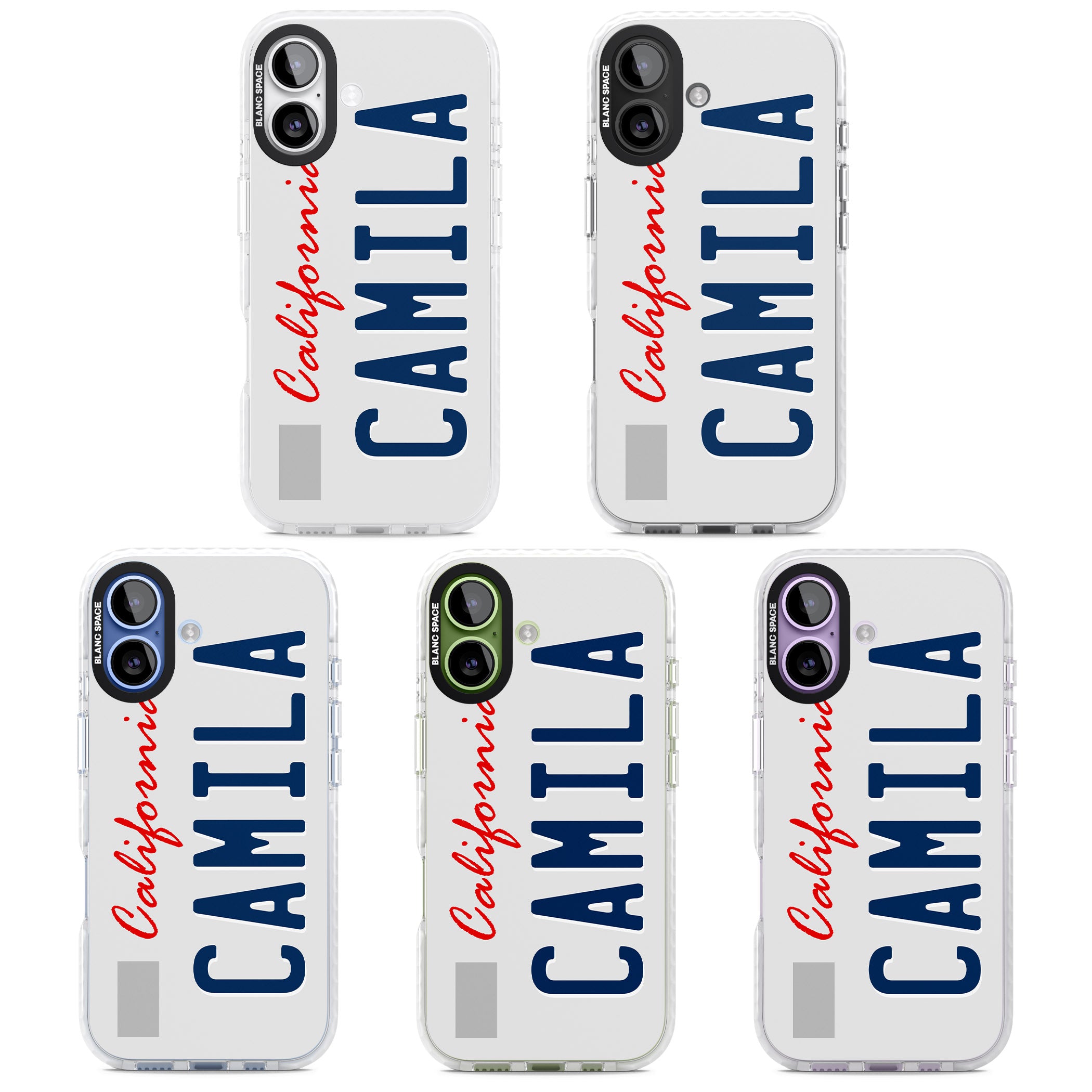 Personalised California License Plate iPhone 17 Impact Clear Phone Case APT Impact Protection
