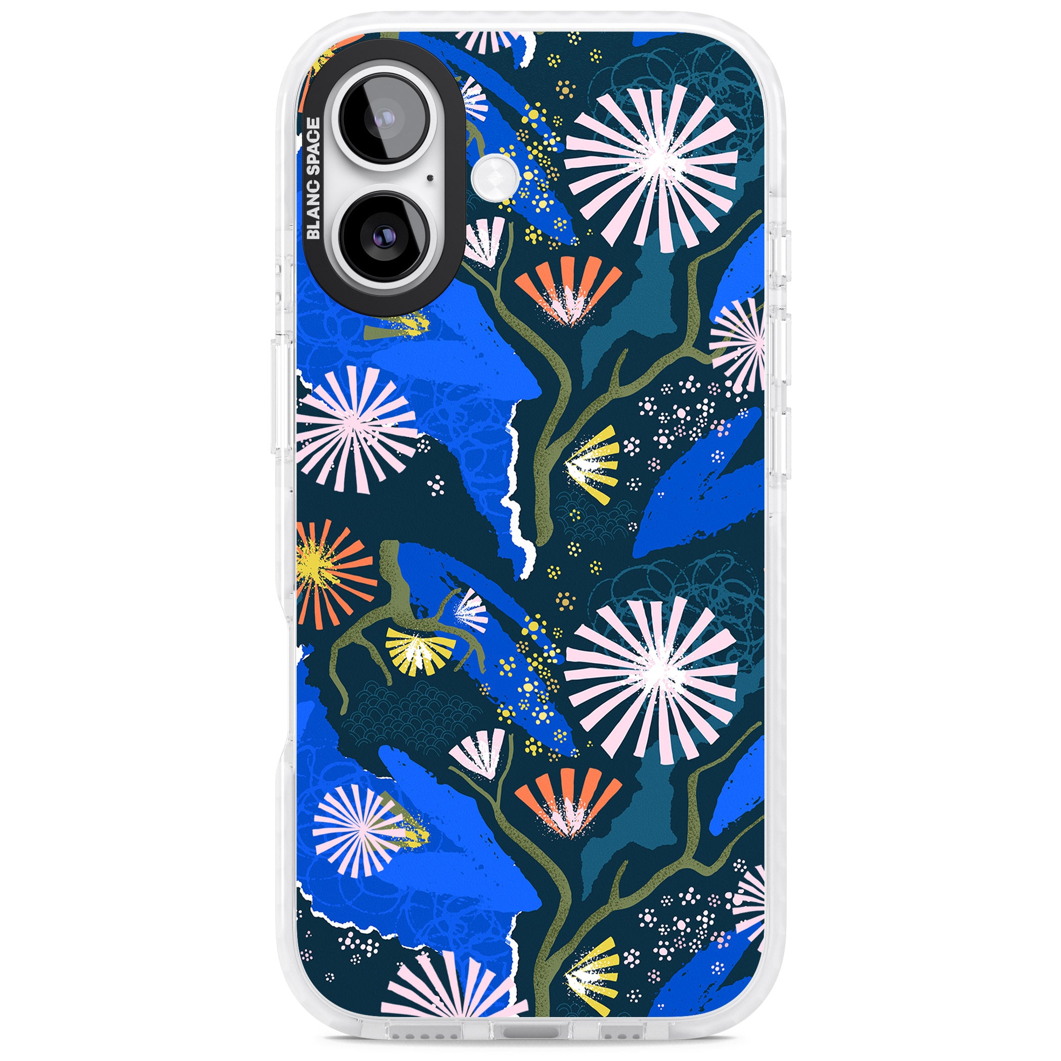 Dark Botanicals Abstract Pattern iPhone 17 Impact Pro Clear Phone Case