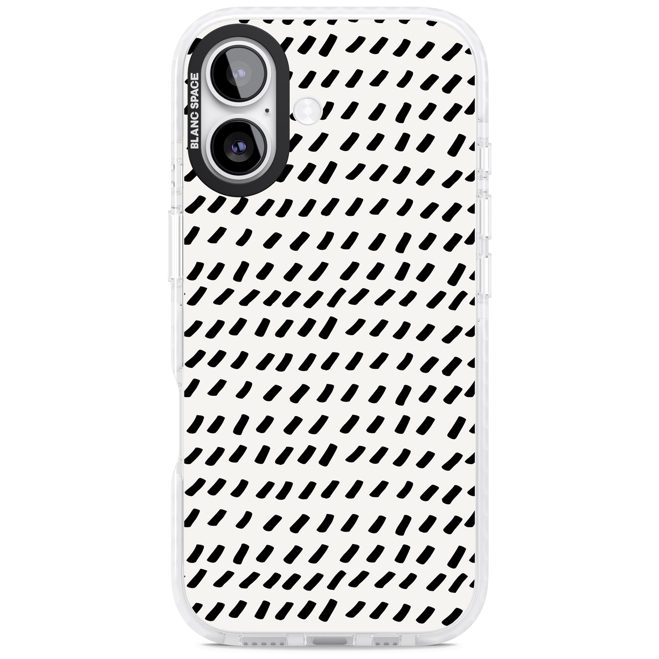 Hand Drawn Lines Pattern iPhone 17 Impact Pro Clear Phone Case