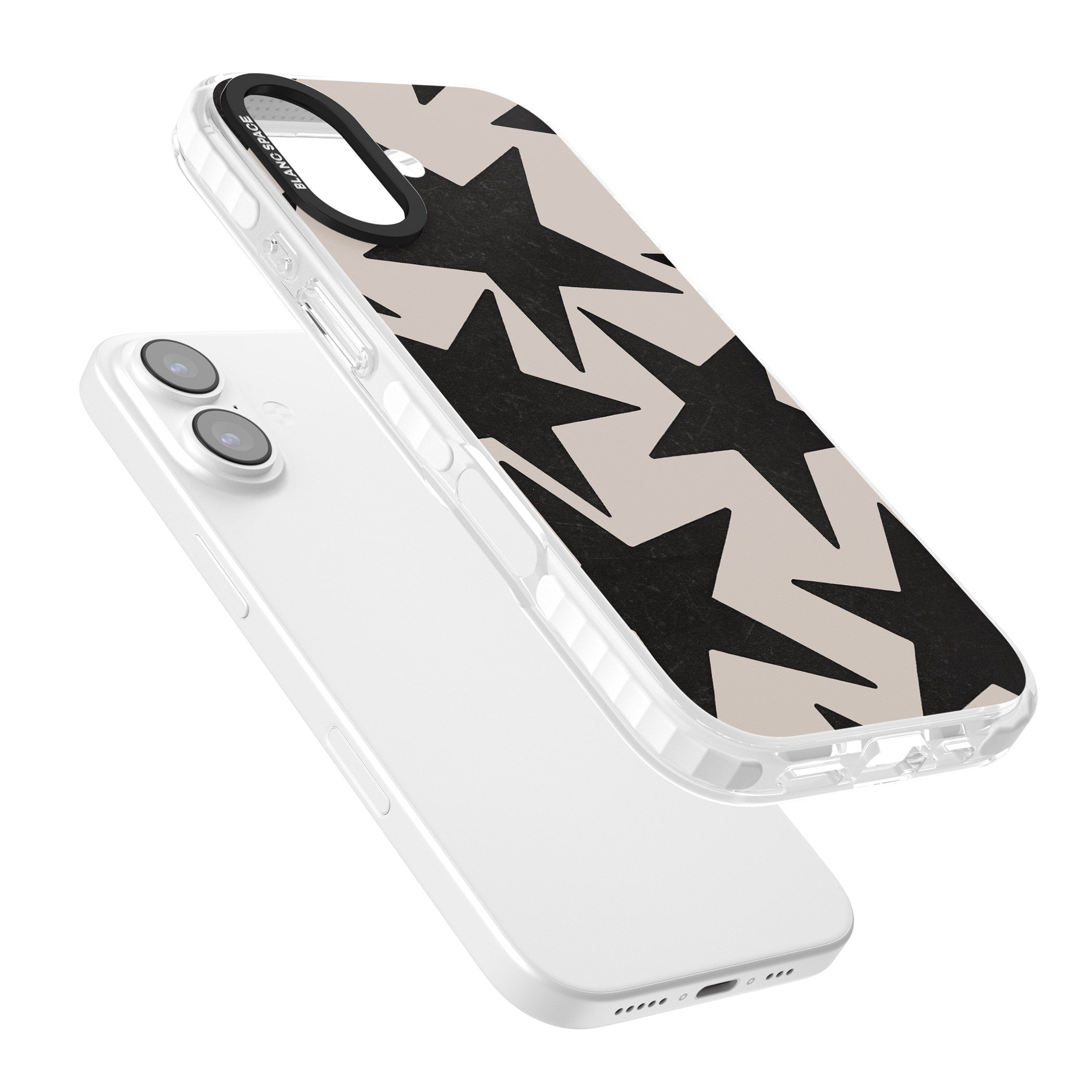Black Superstars iPhone 17 Impact Pro Clear Phone Case Colours