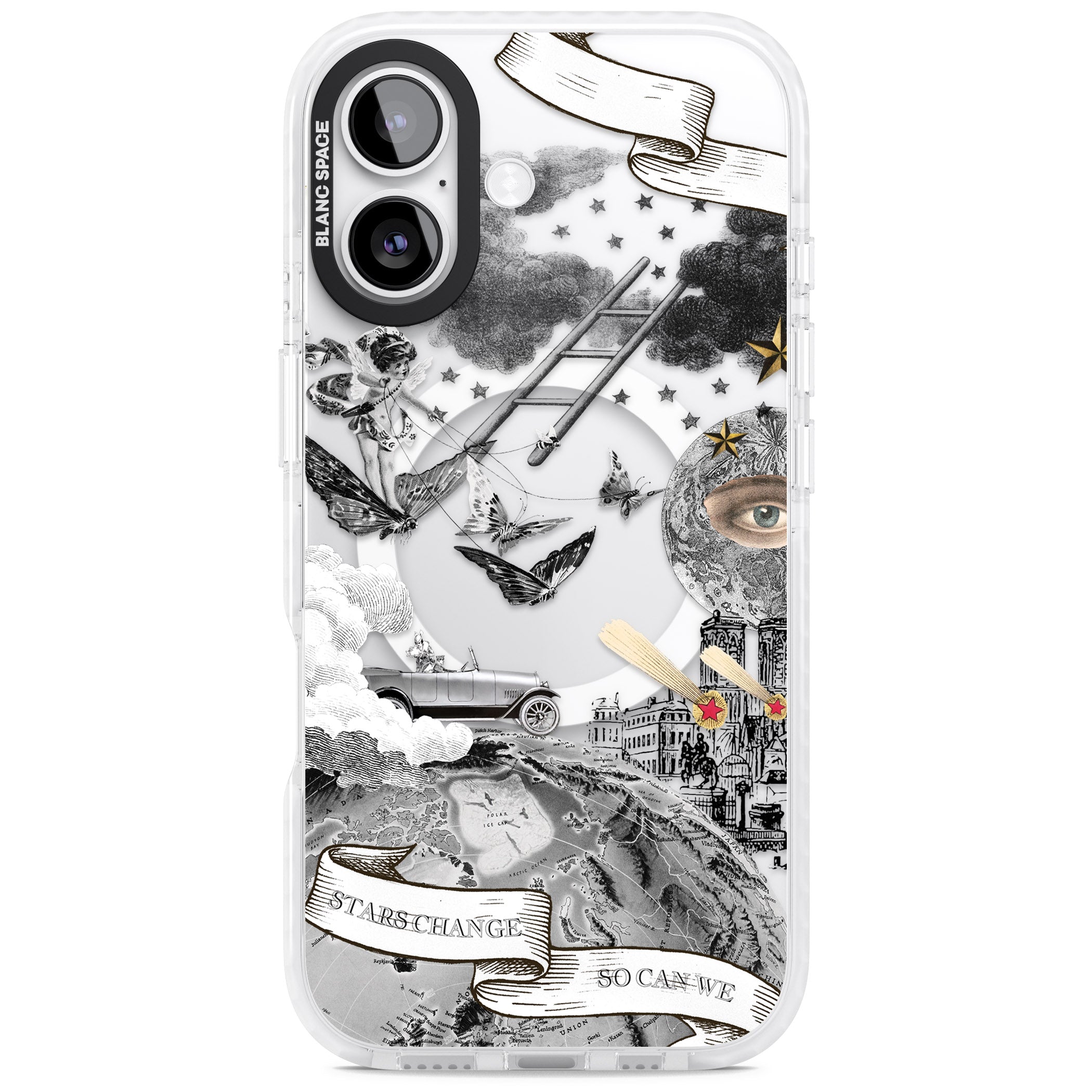 Stars Change So Can We iPhone 17 Impact Pro Clear Phone Case