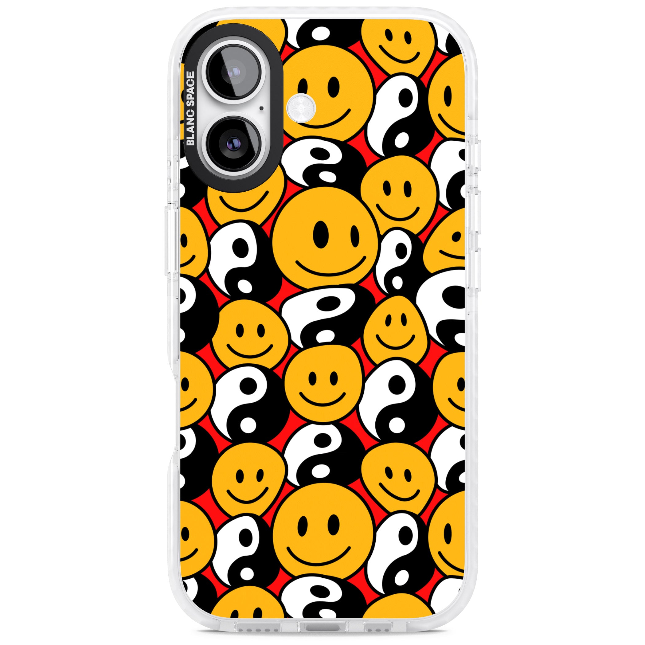 Yin Yang & Faces iPhone 17 Impact Pro Clear Phone Case