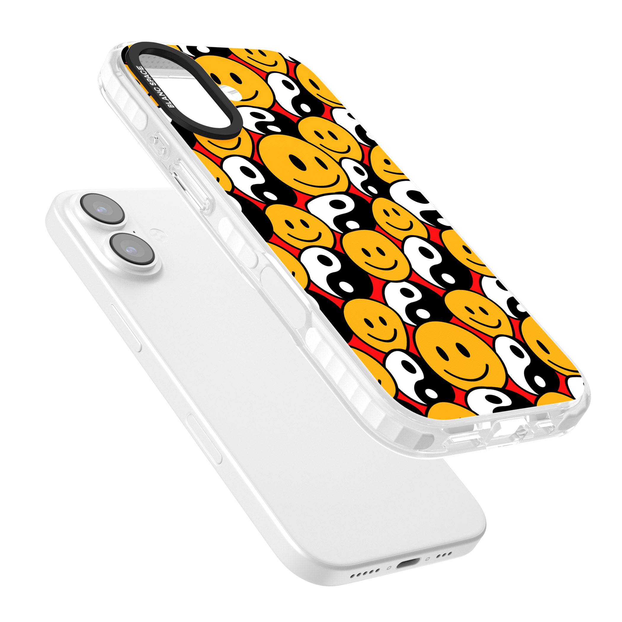 Yin Yang & Faces iPhone 17 Impact Pro Clear Phone Case Colours