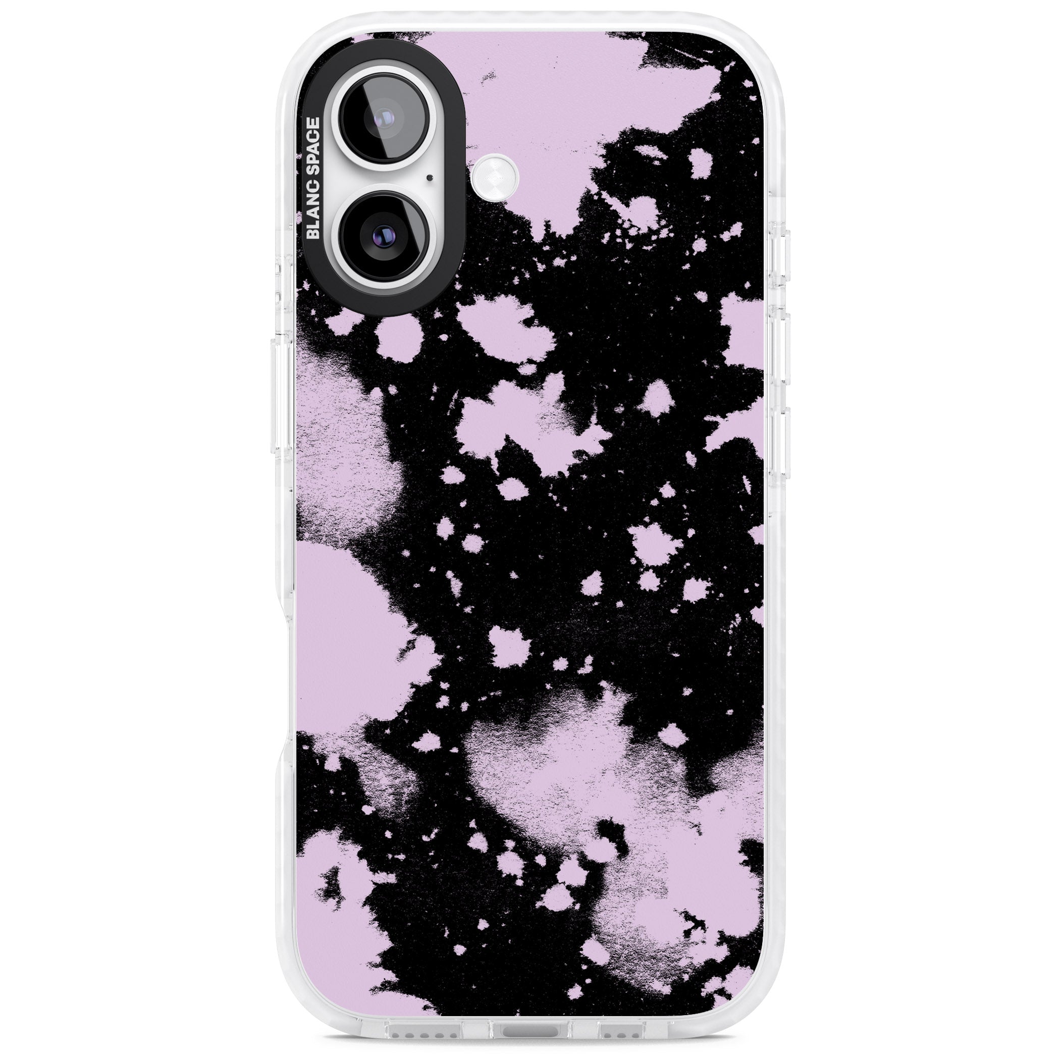 Pink & Black Acid Wash Tie Dye iPhone 17 Impact Pro Clear Phone Case