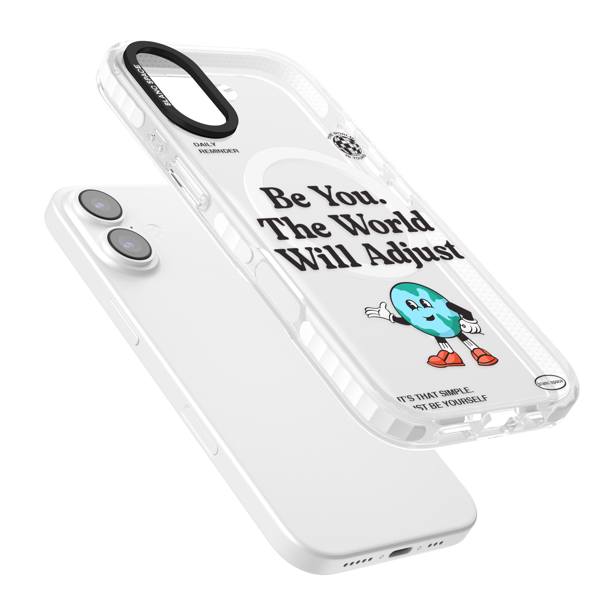 Be You The World Will Adjust iPhone 17 Impact Pro Clear Phone Case Colours