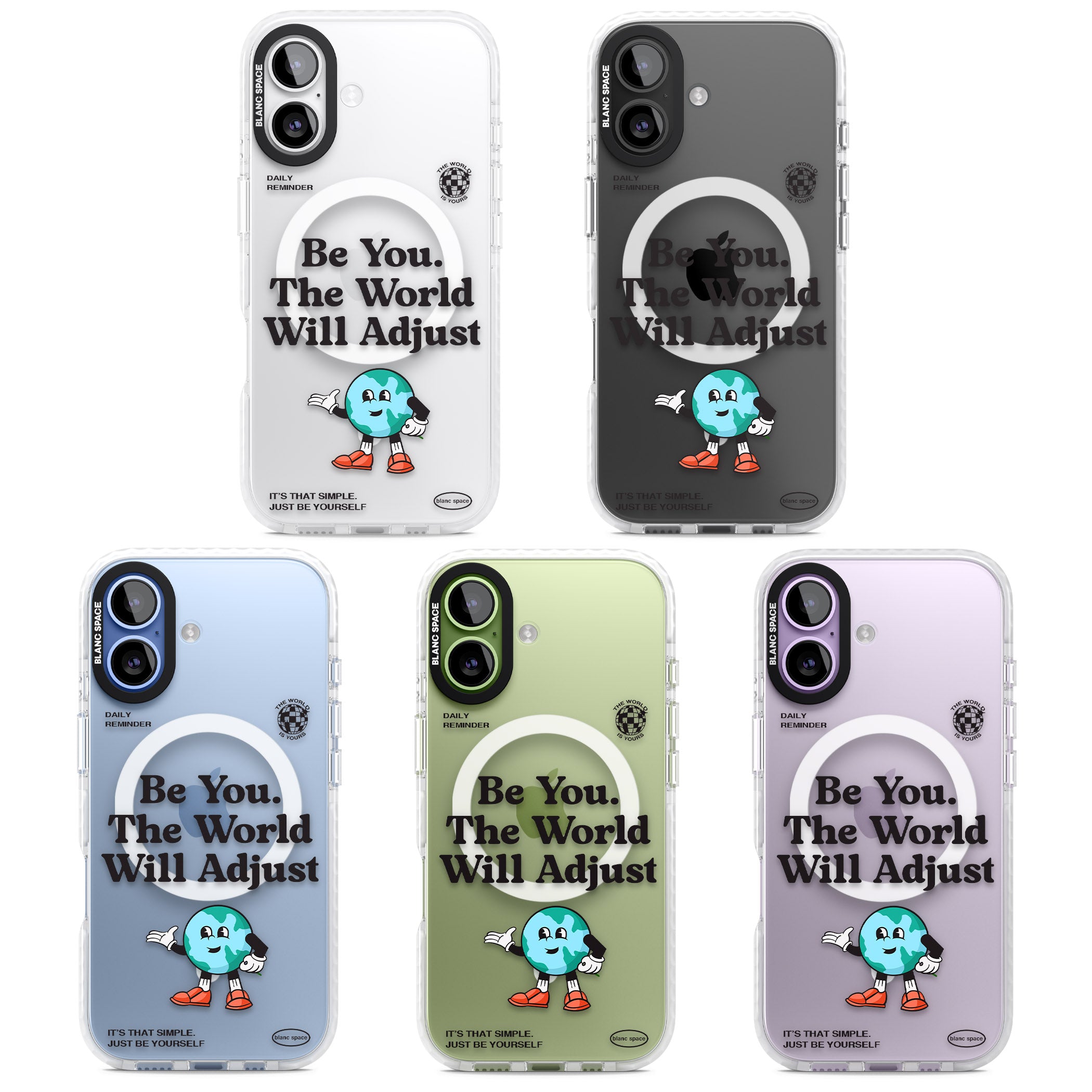 Be You The World Will Adjust iPhone 17 Impact Pro Clear Phone Case APT Impact Protection