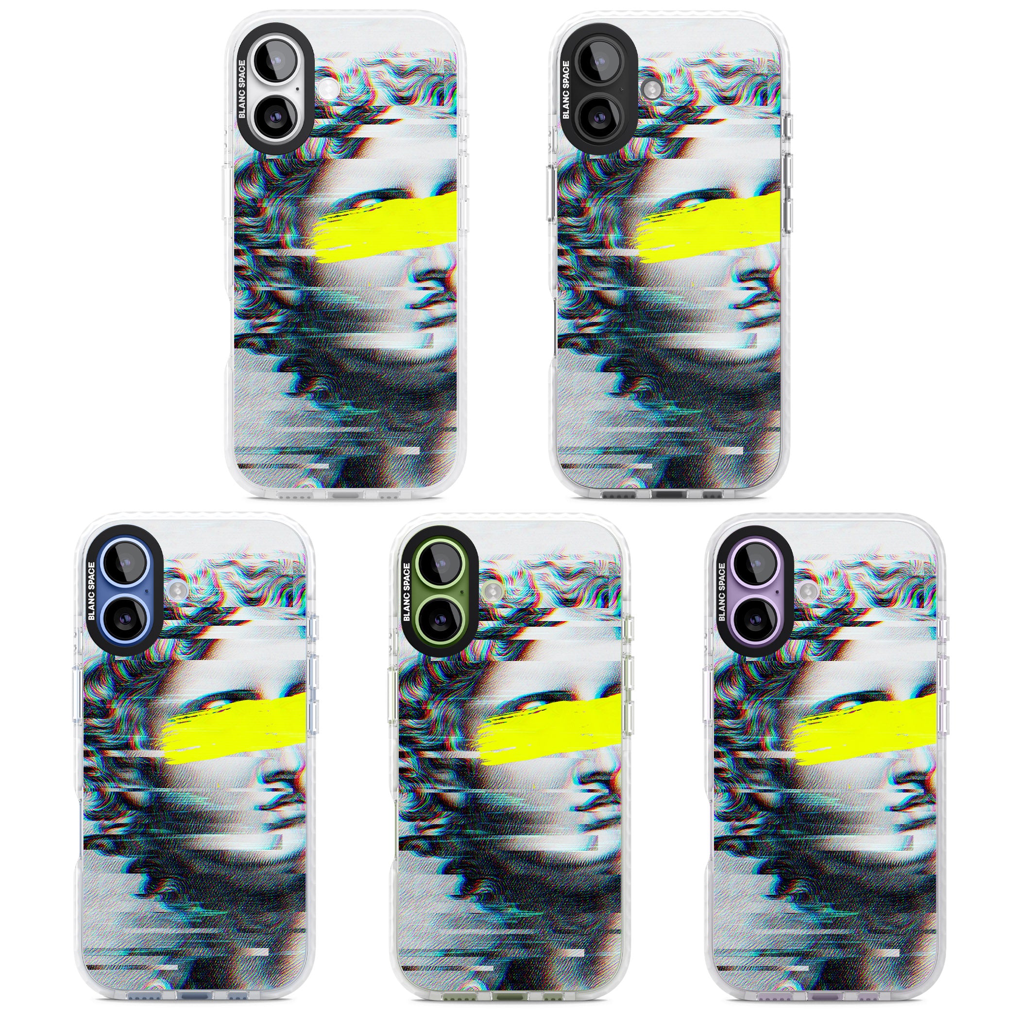 Glitched Fragment iPhone 17 Impact Pro Clear Phone Case APT Impact Protection