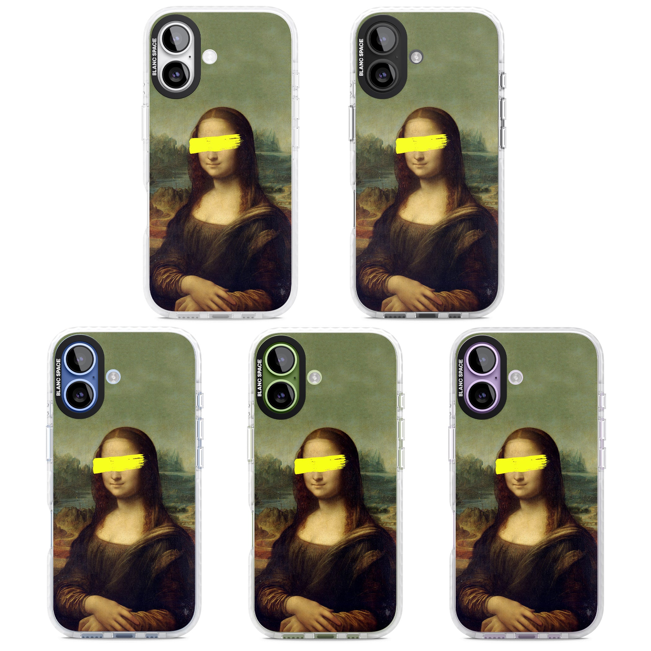 Vandaled Mona Lisa iPhone 17 Impact Pro Clear Phone Case APT Impact Protection