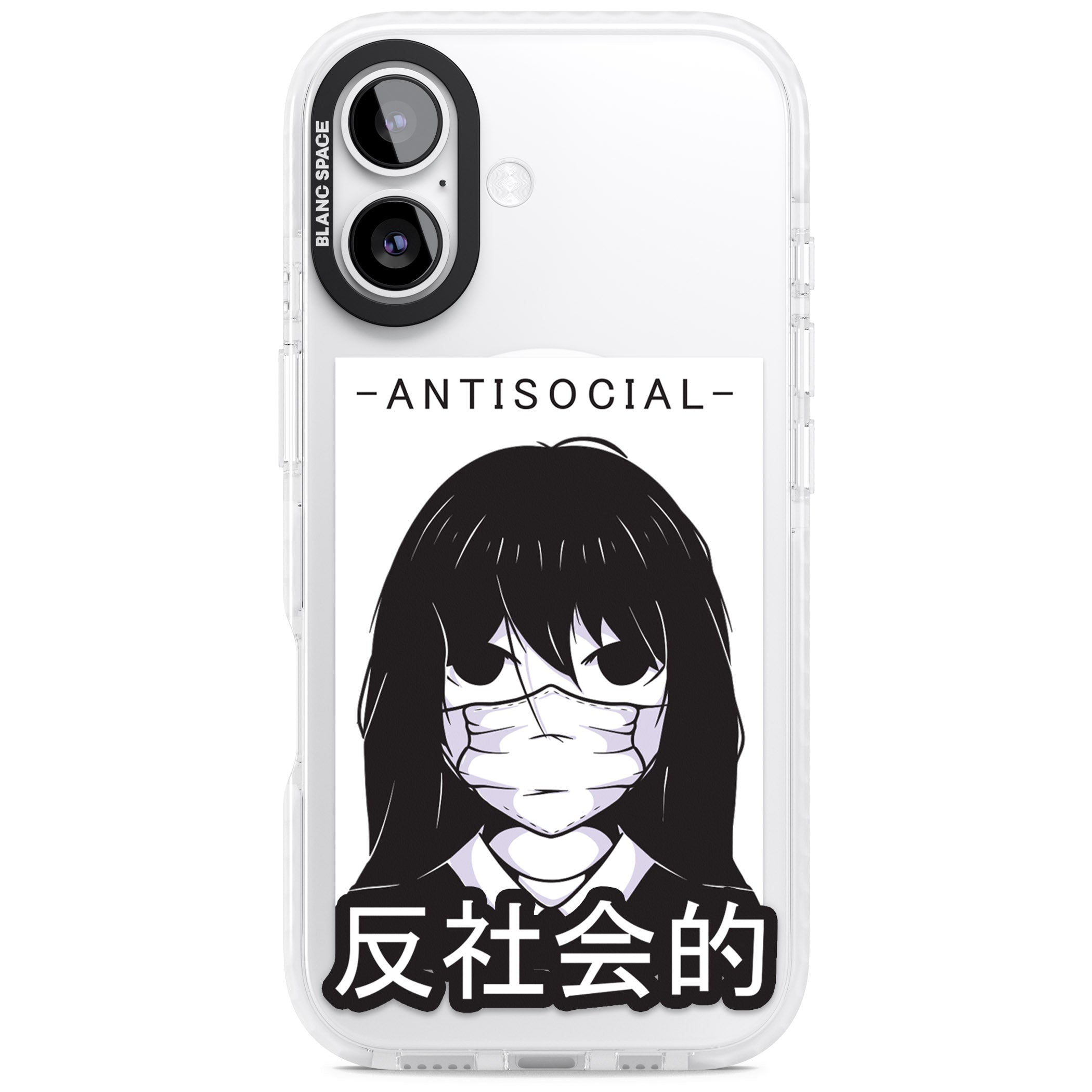 Anti Social iPhone 17 Impact Pro Clear Phone Case