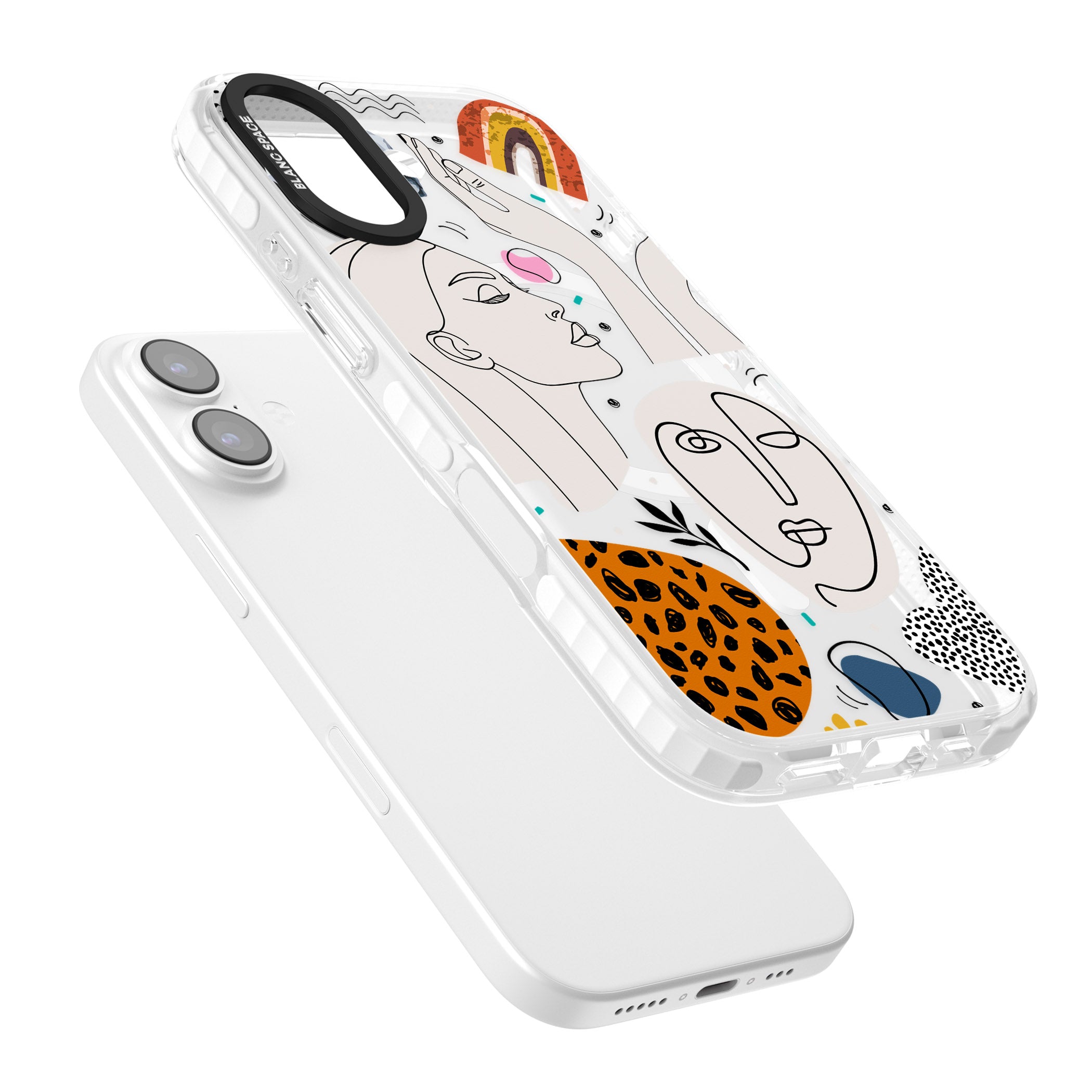 Artistic Expression Scrapbook iPhone 17 Impact Pro Clear Phone Case Colours