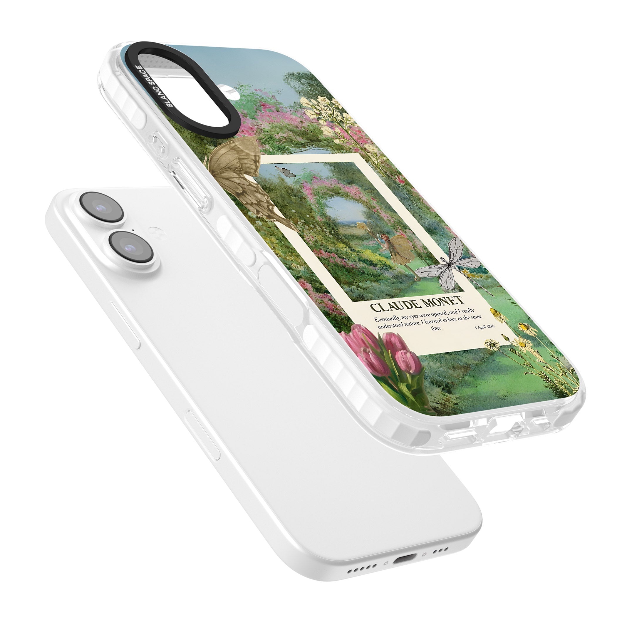 Monet Fairy Garden iPhone 17 Impact Pro Clear Phone Case Colours