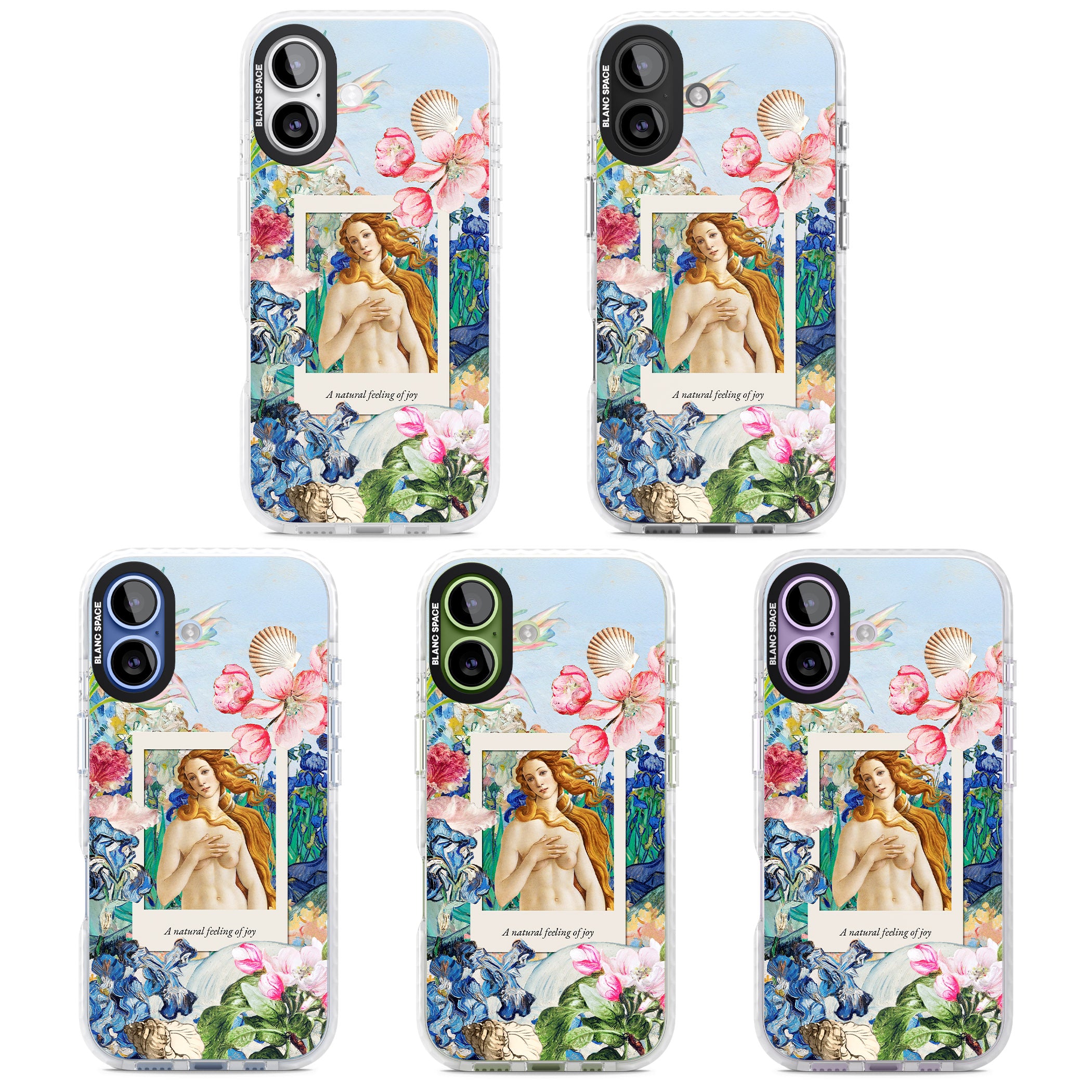 Botticelli Venus iPhone 17 Impact Pro Clear Phone Case APT Impact Protection