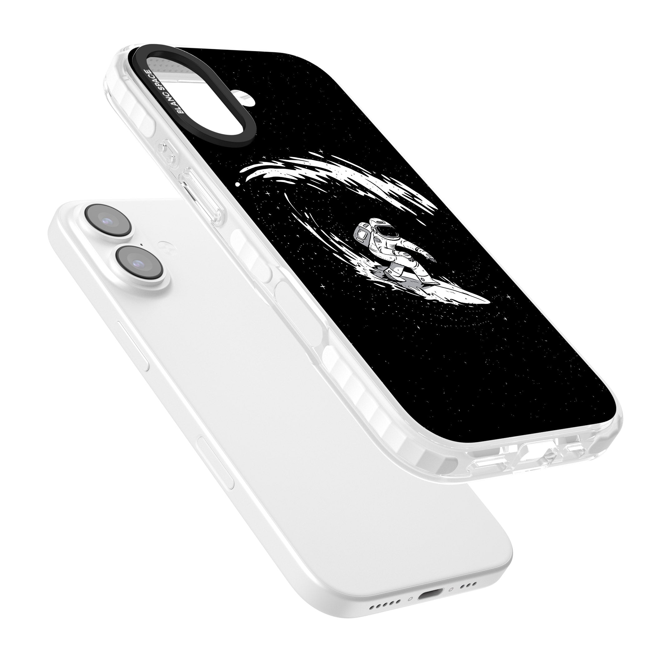 Cosmic Surf iPhone 17 Impact Pro Clear Phone Case Colours