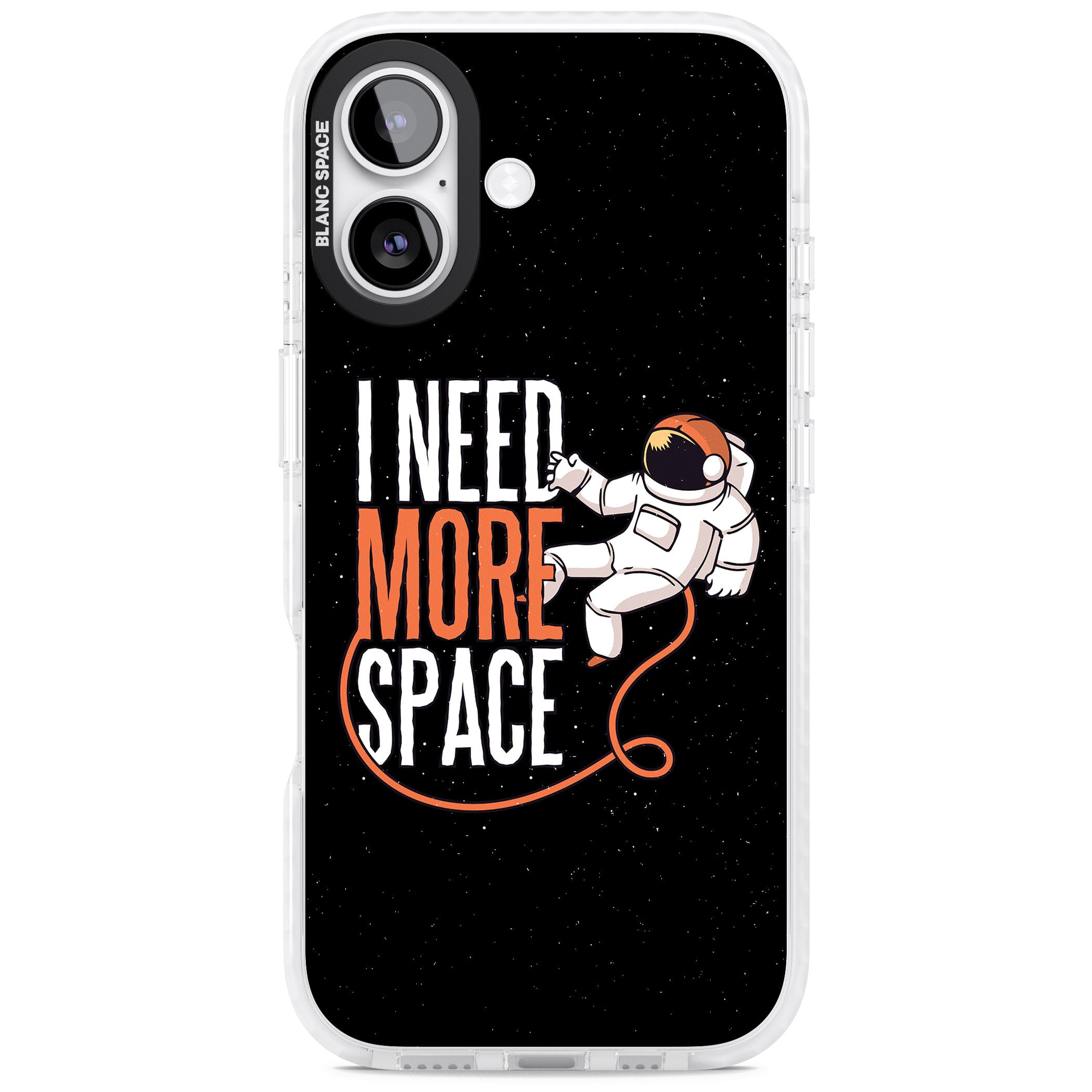 I Need More Space iPhone 17 Impact Pro Clear Phone Case