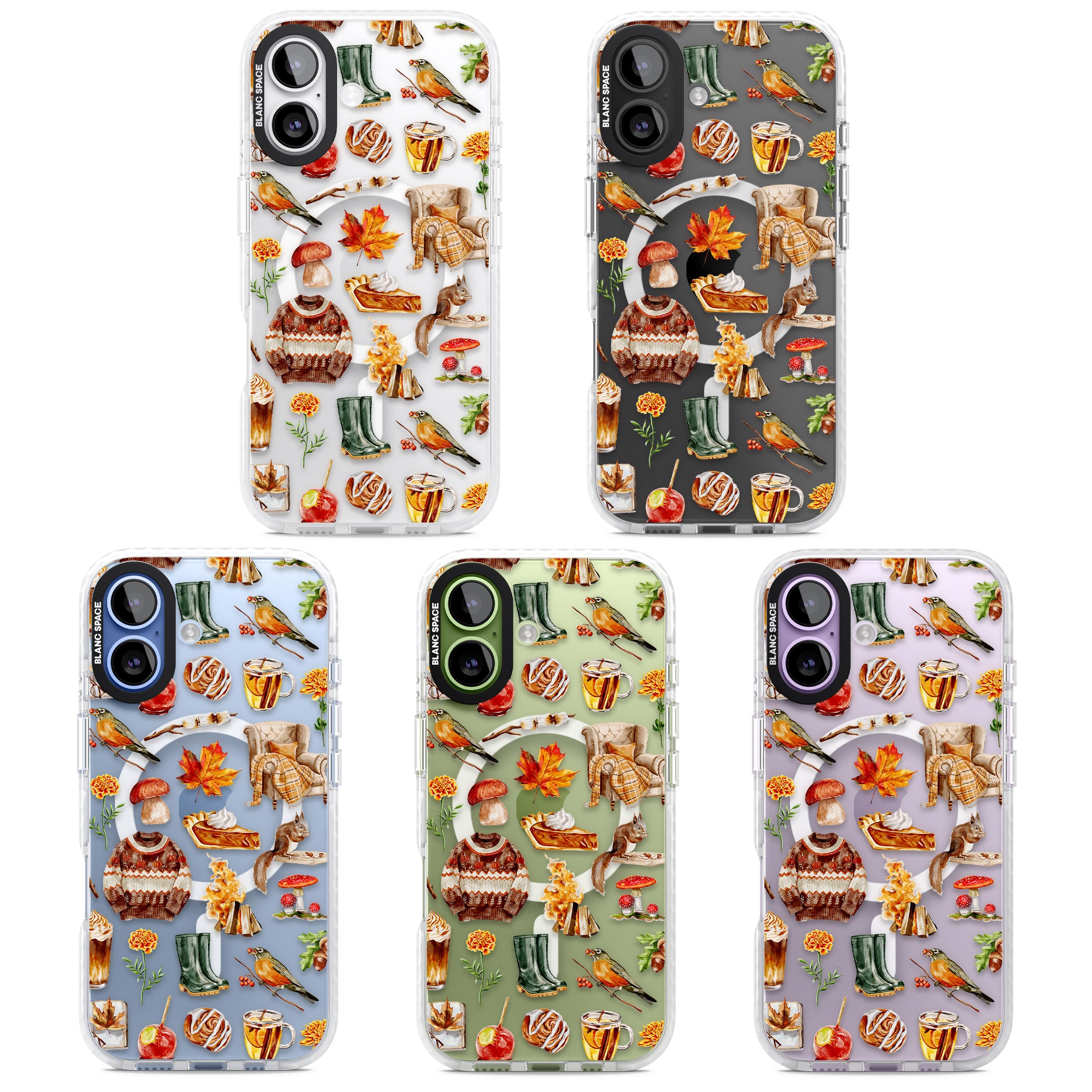 Cozy Autumn Aesthetic iPhone 17 Impact Pro Clear Phone Case APT Impact Protection