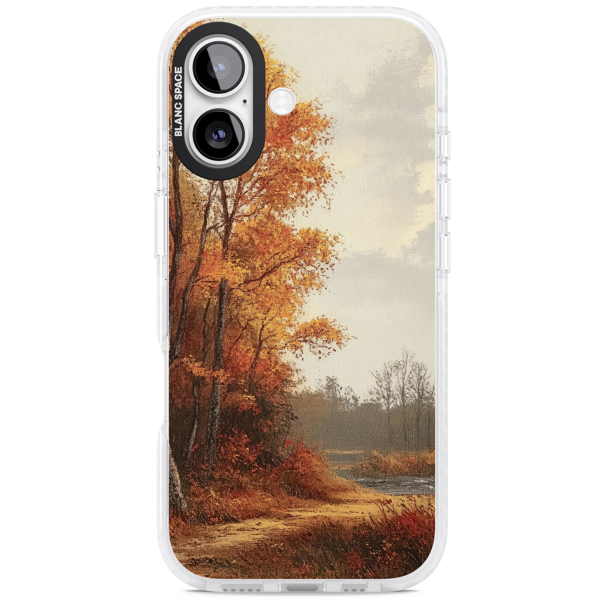 Vintage Autumn Oil Painting iPhone 17 Impact Pro Clear Phone Case