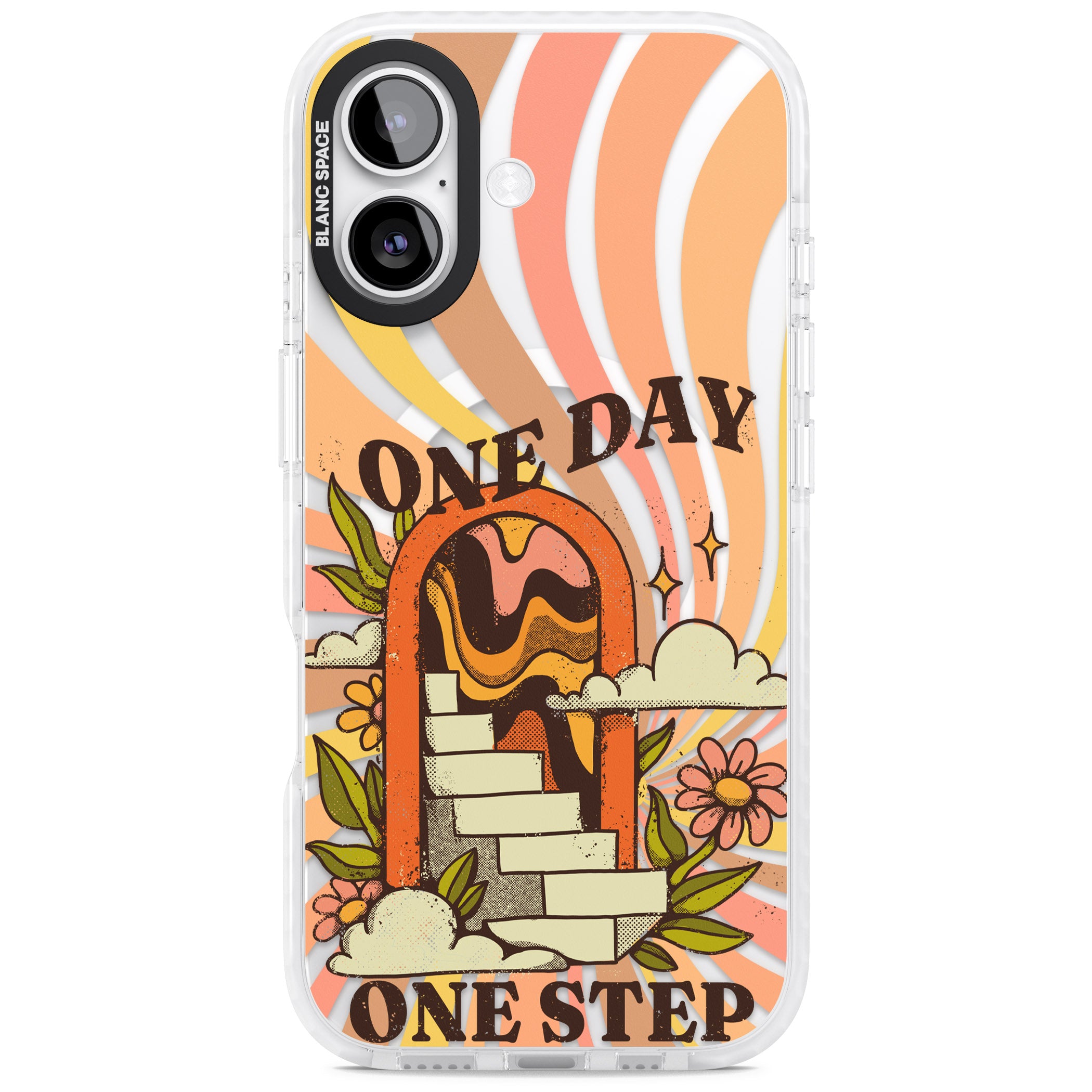 One Day One Step iPhone 17 Impact Pro Clear Phone Case