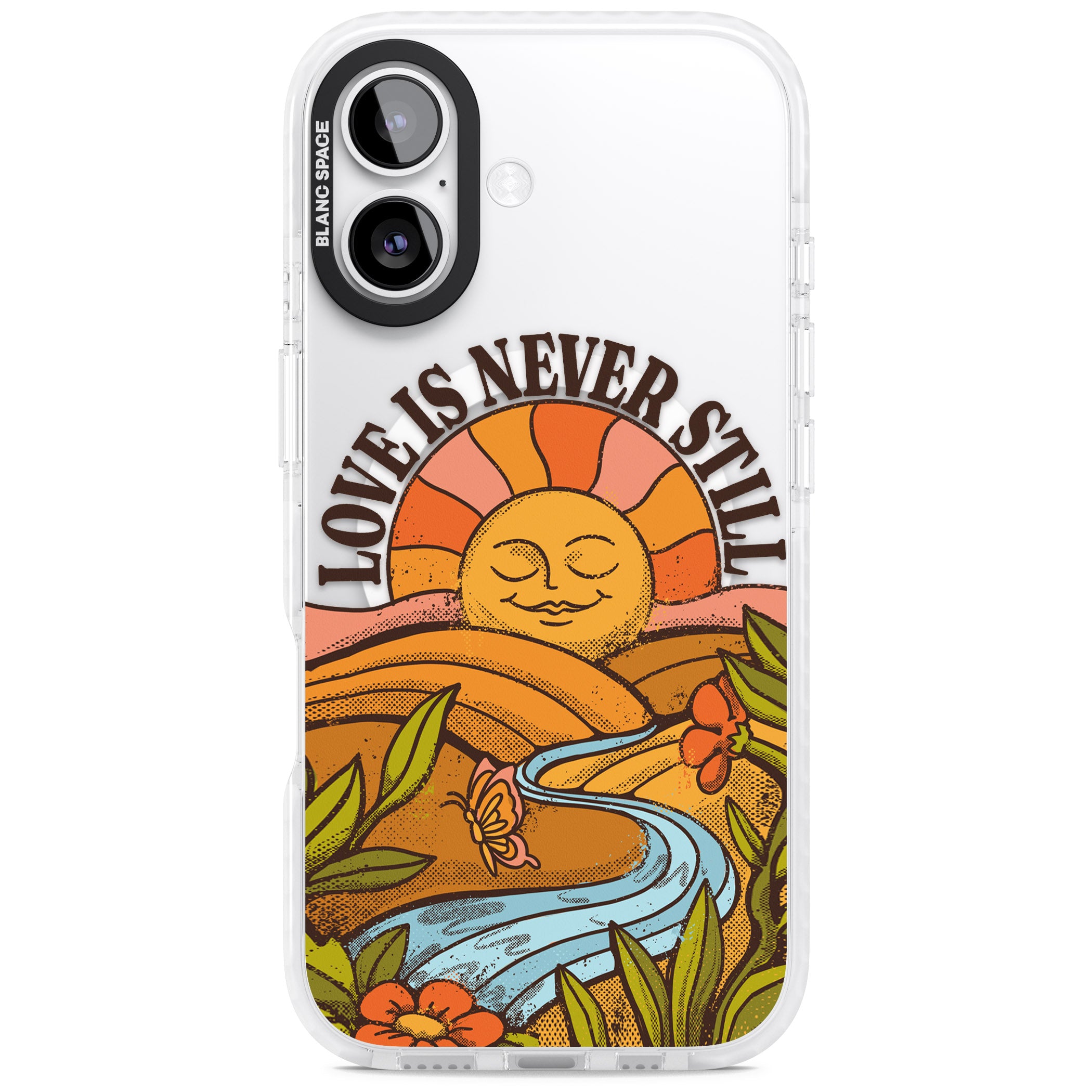 Love Is Never Still iPhone 17 Impact Pro Clear Phone Case
