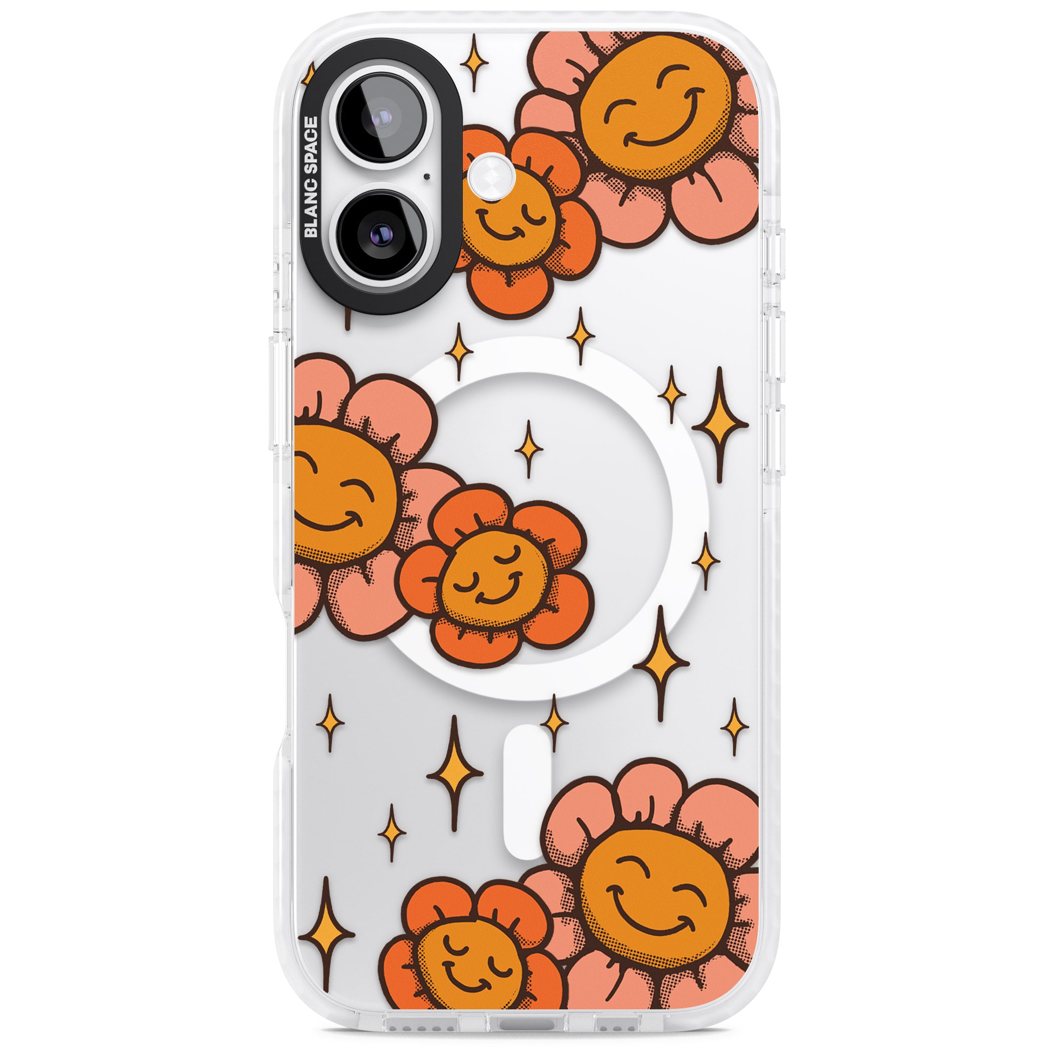 Mellow Flowers iPhone 17 Impact Pro Clear Phone Case