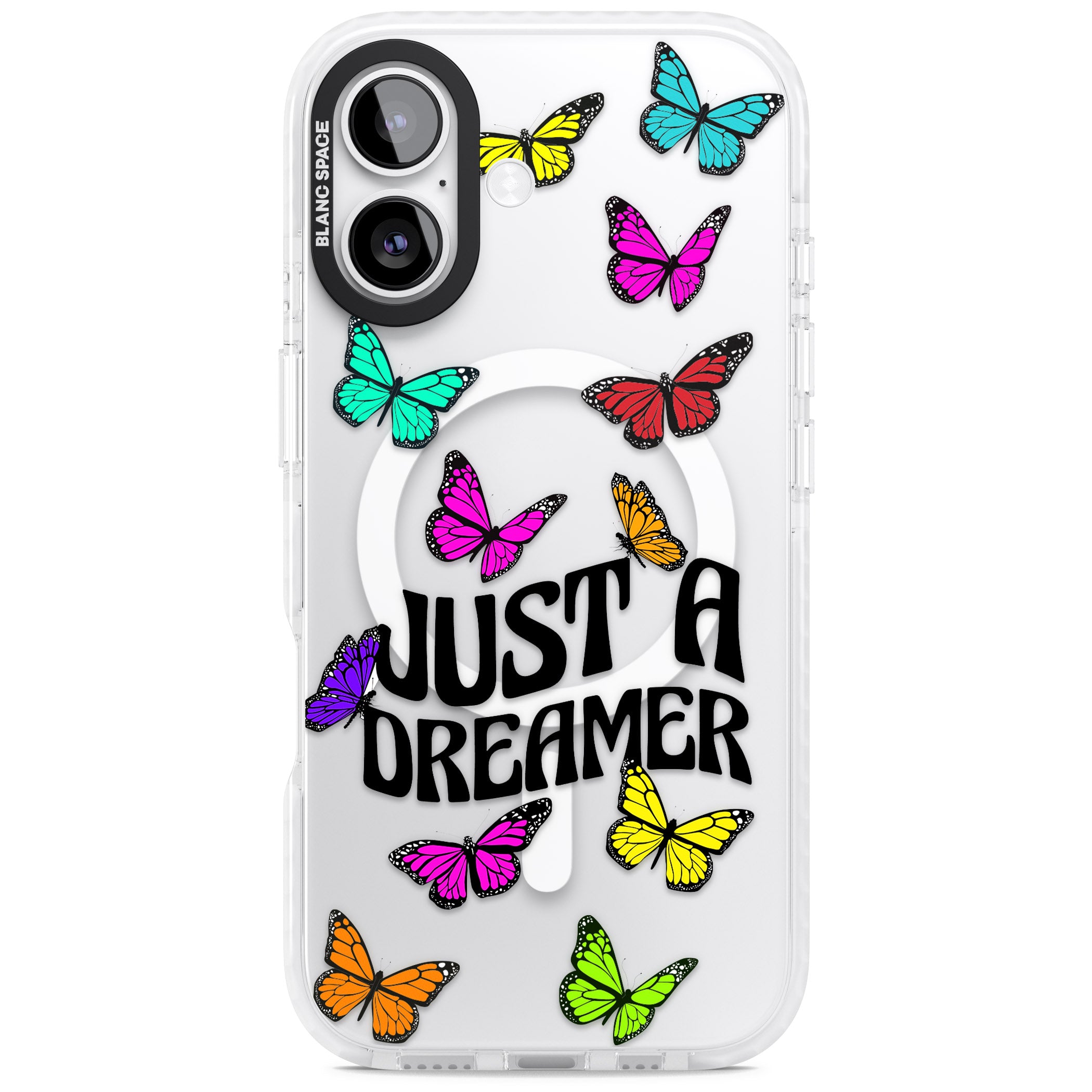 Just A Dreamer Butterfly iPhone 17 Impact Pro Clear Phone Case