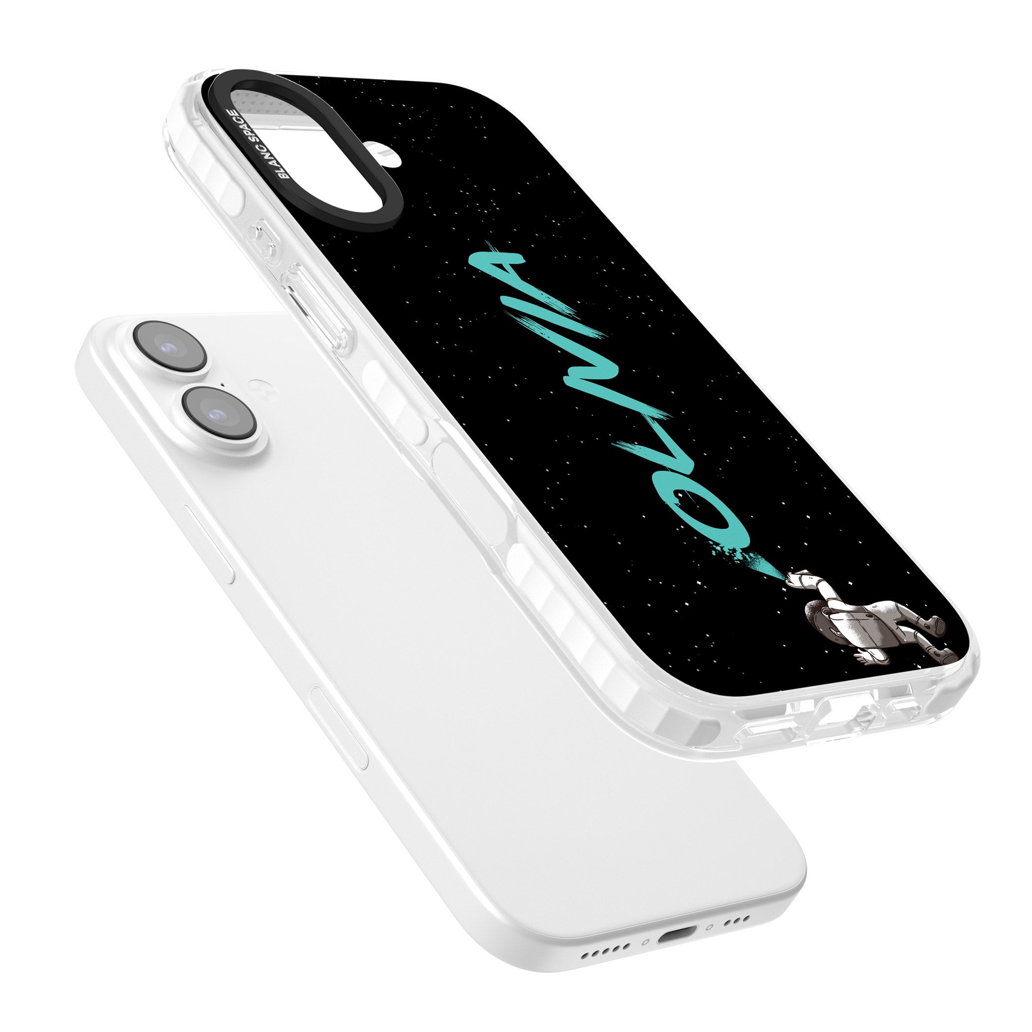 Personalised Astronaut Graffiti iPhone 17 Impact Pro Clear Phone Case Colours
