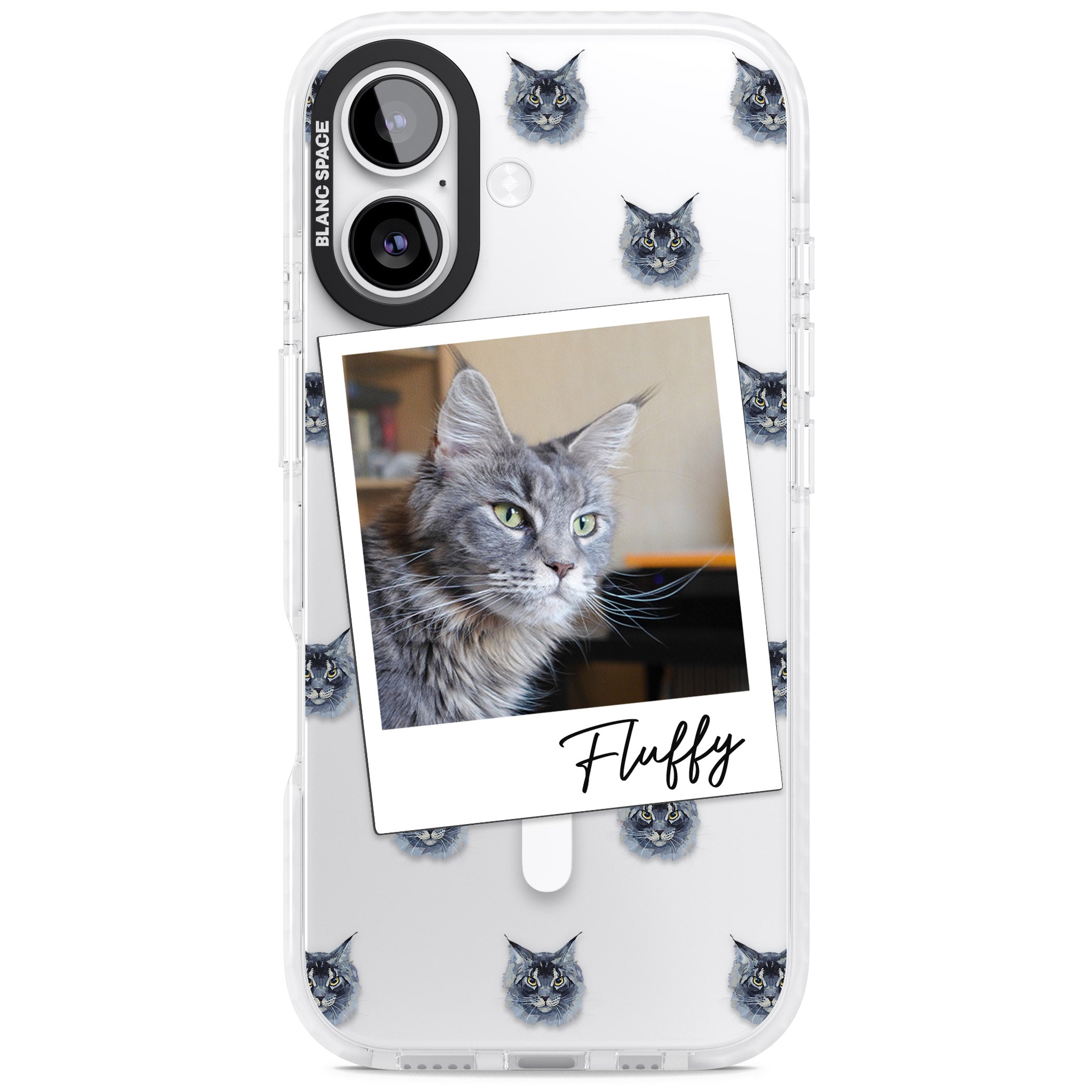 Personalised Maine Coon Photo iPhone 17 Impact Pro Clear Phone Case