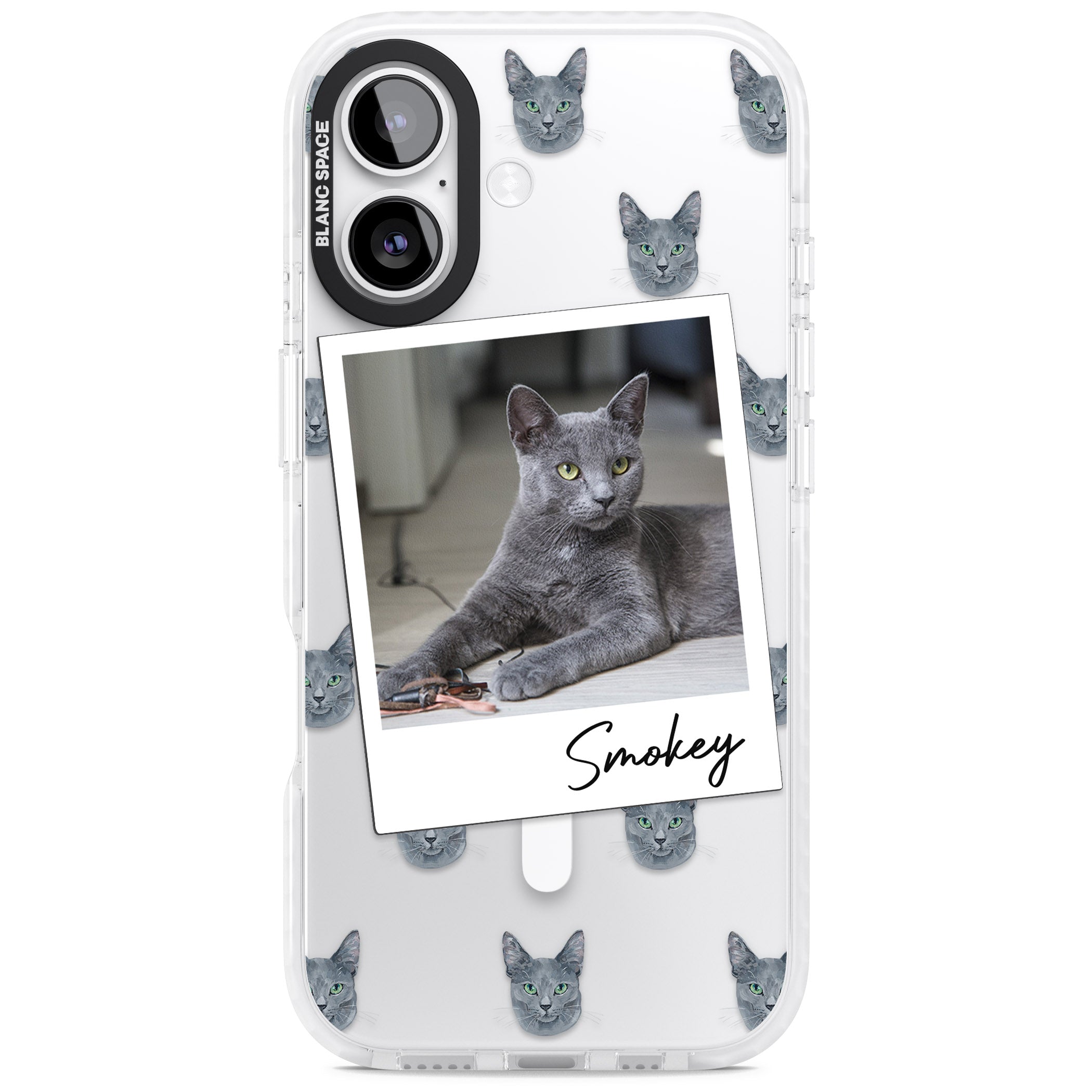 Personalised Korat Cat Photo iPhone 17 Impact Pro Clear Phone Case