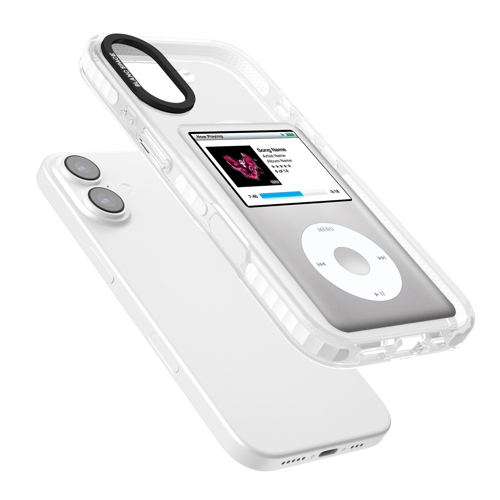 Personalised Classic Ipod iPhone 17 Impact Pro Clear Phone Case Colours