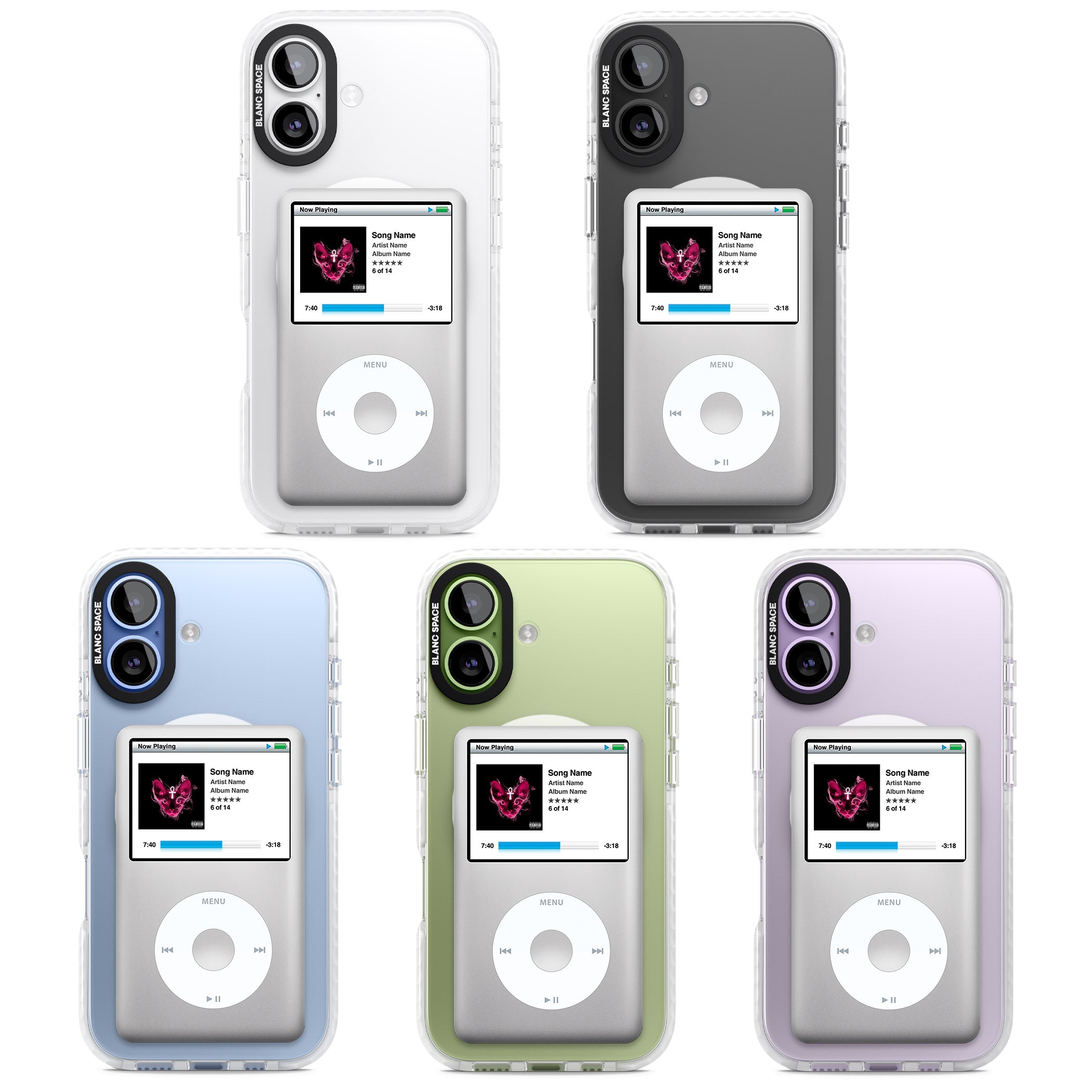 Personalised Classic Ipod iPhone 17 Impact Pro Clear Phone Case APT Impact Protection