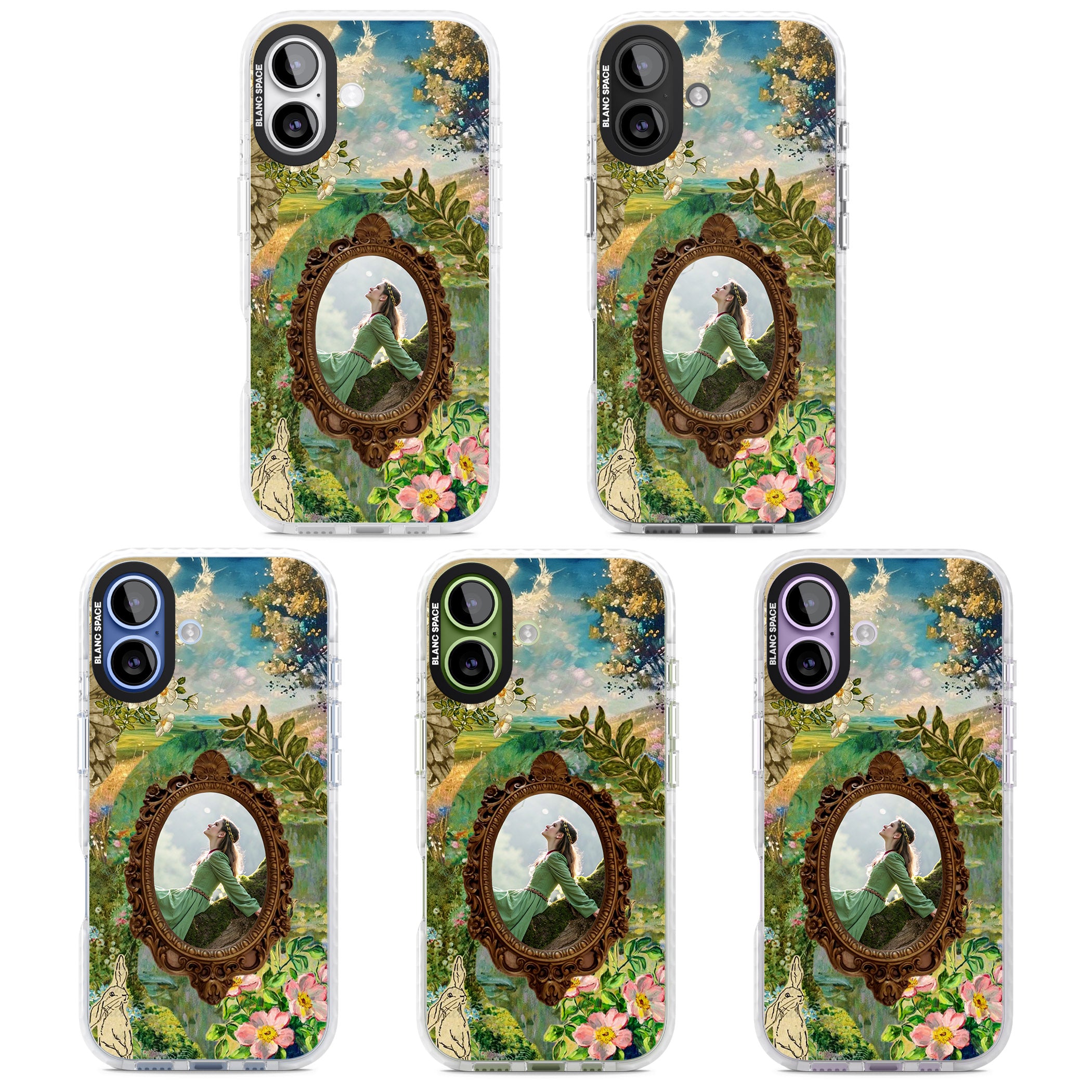 Personalised Meadow Frame iPhone 17 Impact Pro Clear Phone Case APT Impact Protection