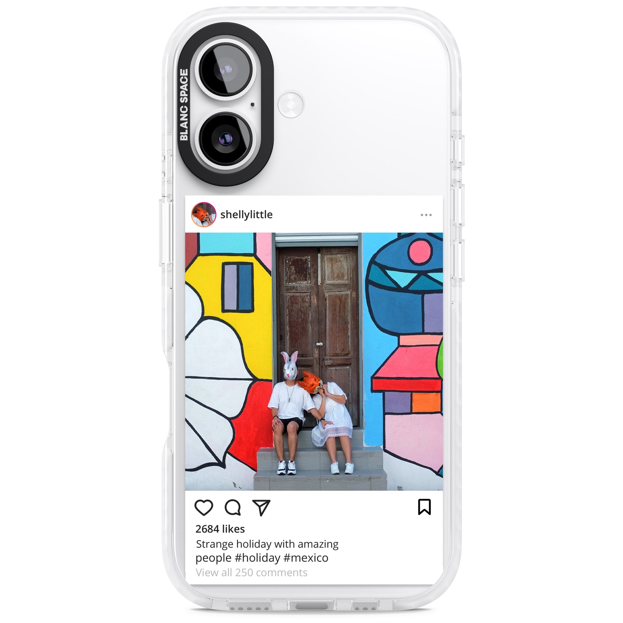 Personalised Instagram iPhone 17 Impact Pro Clear Phone Case